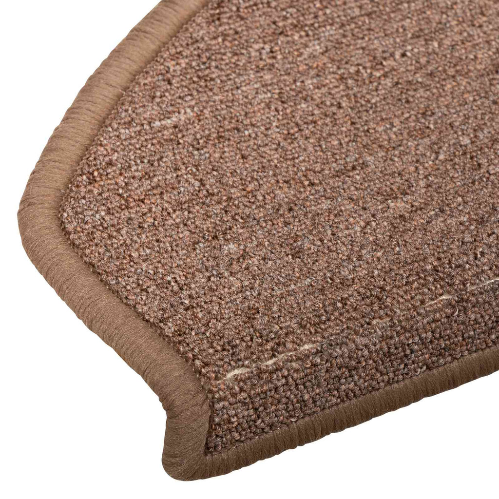 vidaXL Samoprzylepne maty na schody 15 pcs brązowy 80 x 24,5 x 3,5 cm
