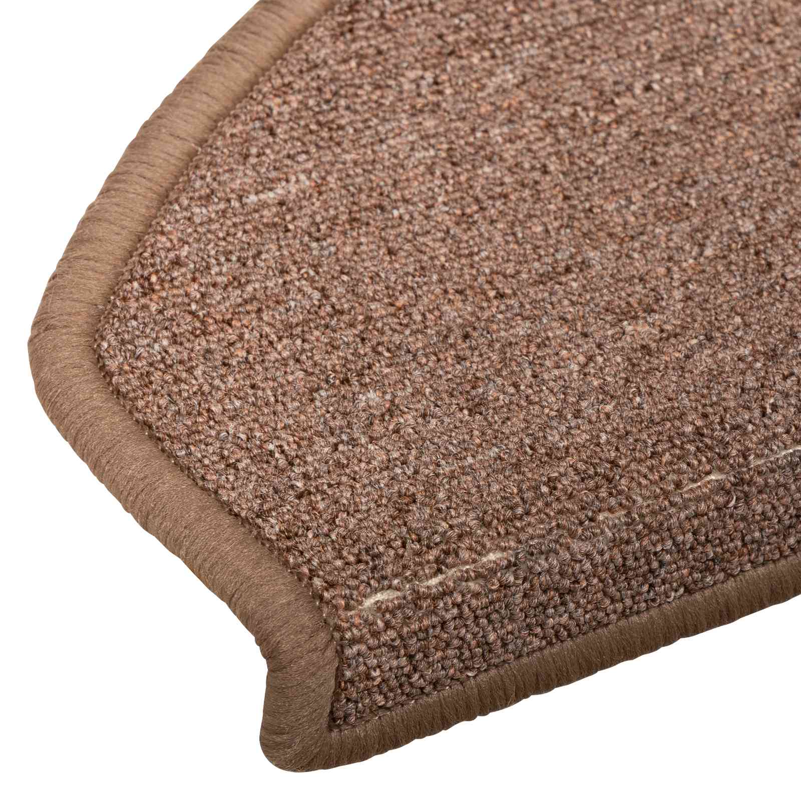 vidaXL Samoprzylepne maty na schody 15 pcs brązowy 80 x 24,5 x 3,5 cm
