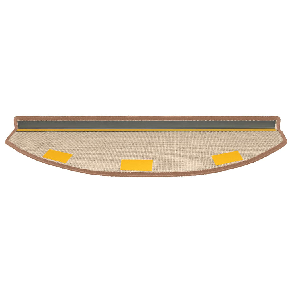 vidaXL Samoprzylepne maty na schody 15 pcs brązowy 80 x 24,5 x 3,5 cm