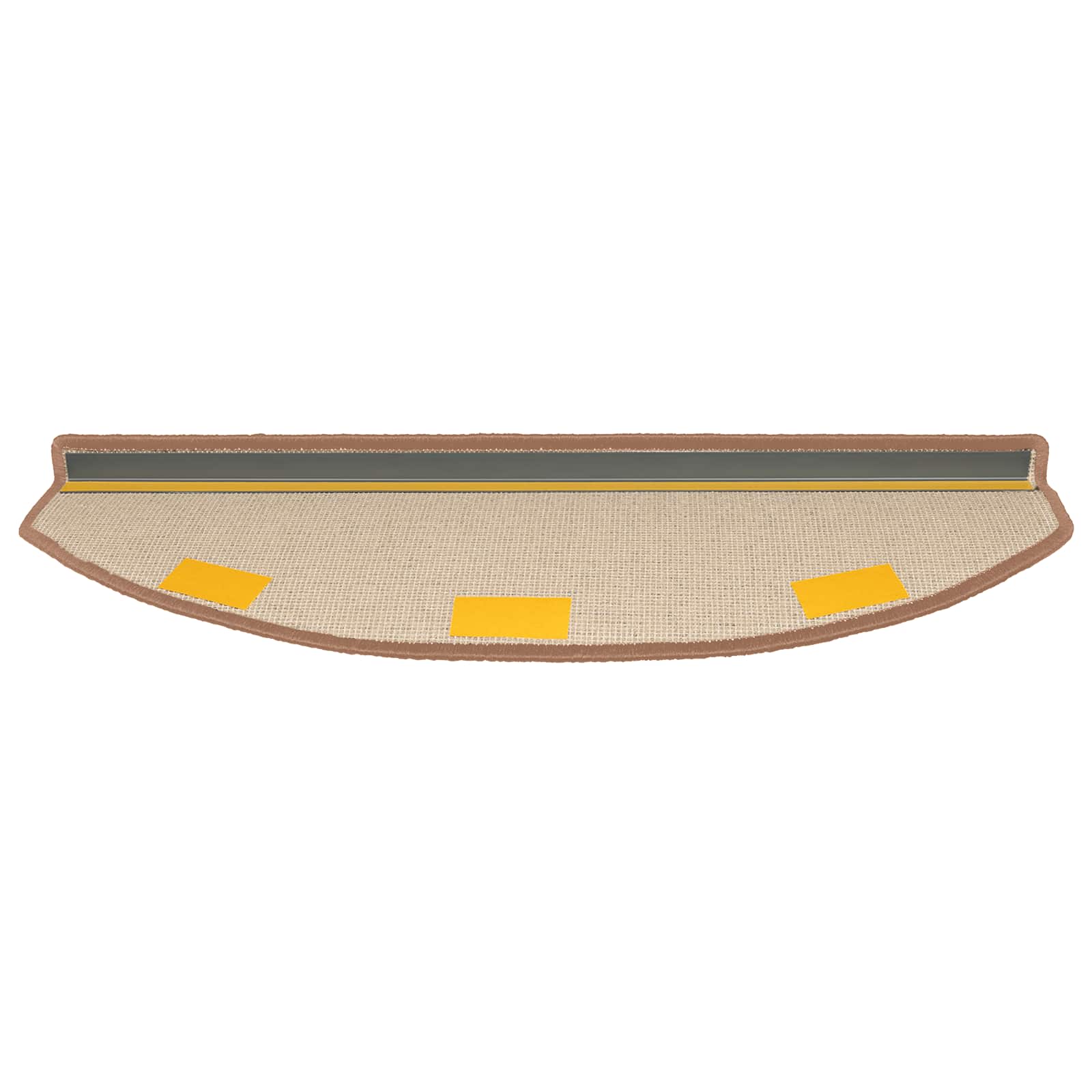 vidaXL Samoprzylepne maty na schody 15 pcs brązowy 80 x 24,5 x 3,5 cm