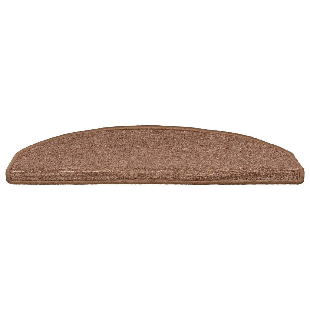 vidaXL Samoprzylepne maty na schody 15 pcs brązowy 80 x 24,5 x 3,5 cm