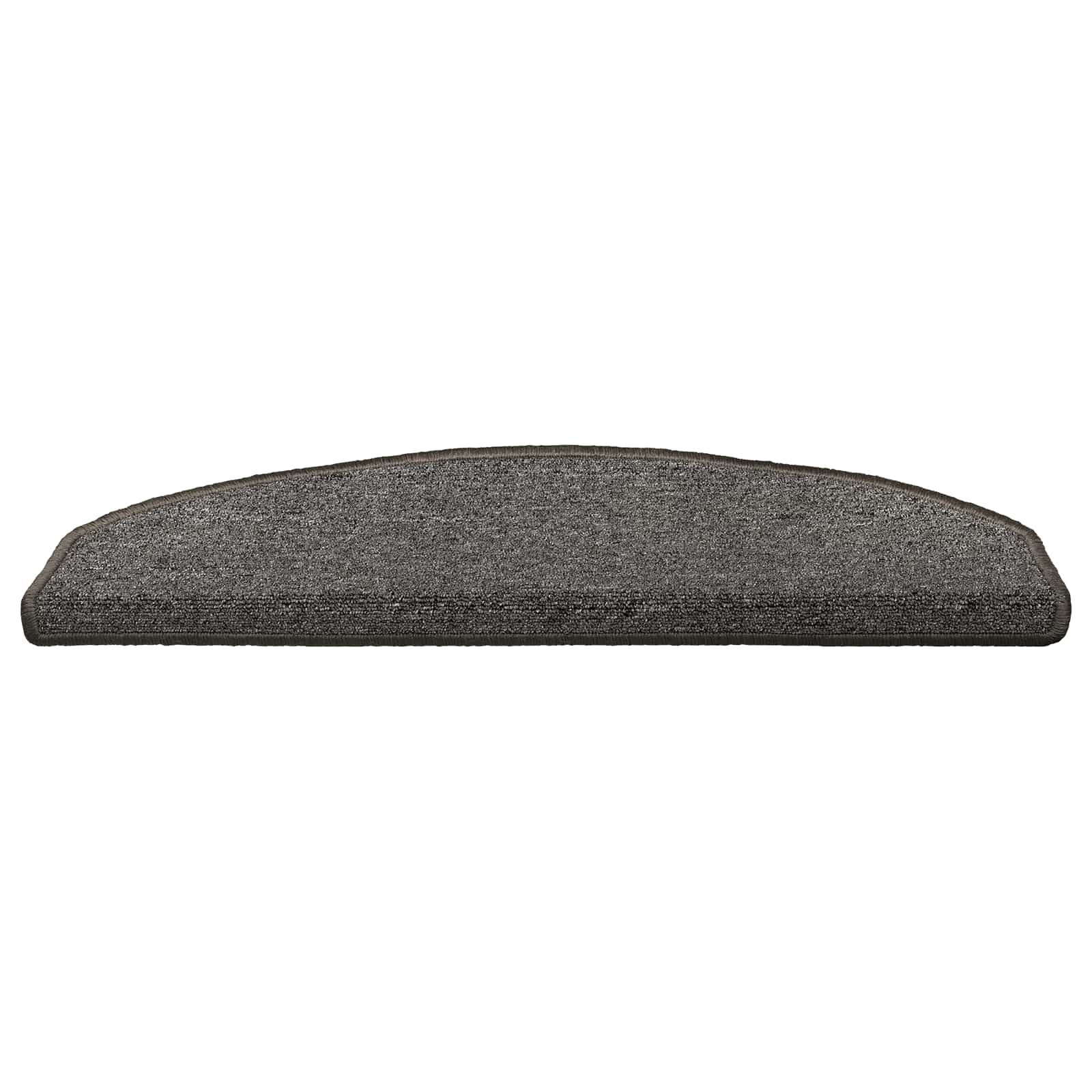 vidaXL Samoprzylepne maty na schody Półokrąg 15 pcs ciemnoszary