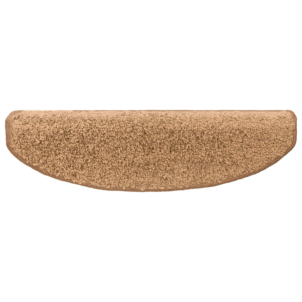 vidaXL Samoprzylepne maty na schody 15 pcs Beżowy 80 x 24,5 x 3,5 cm