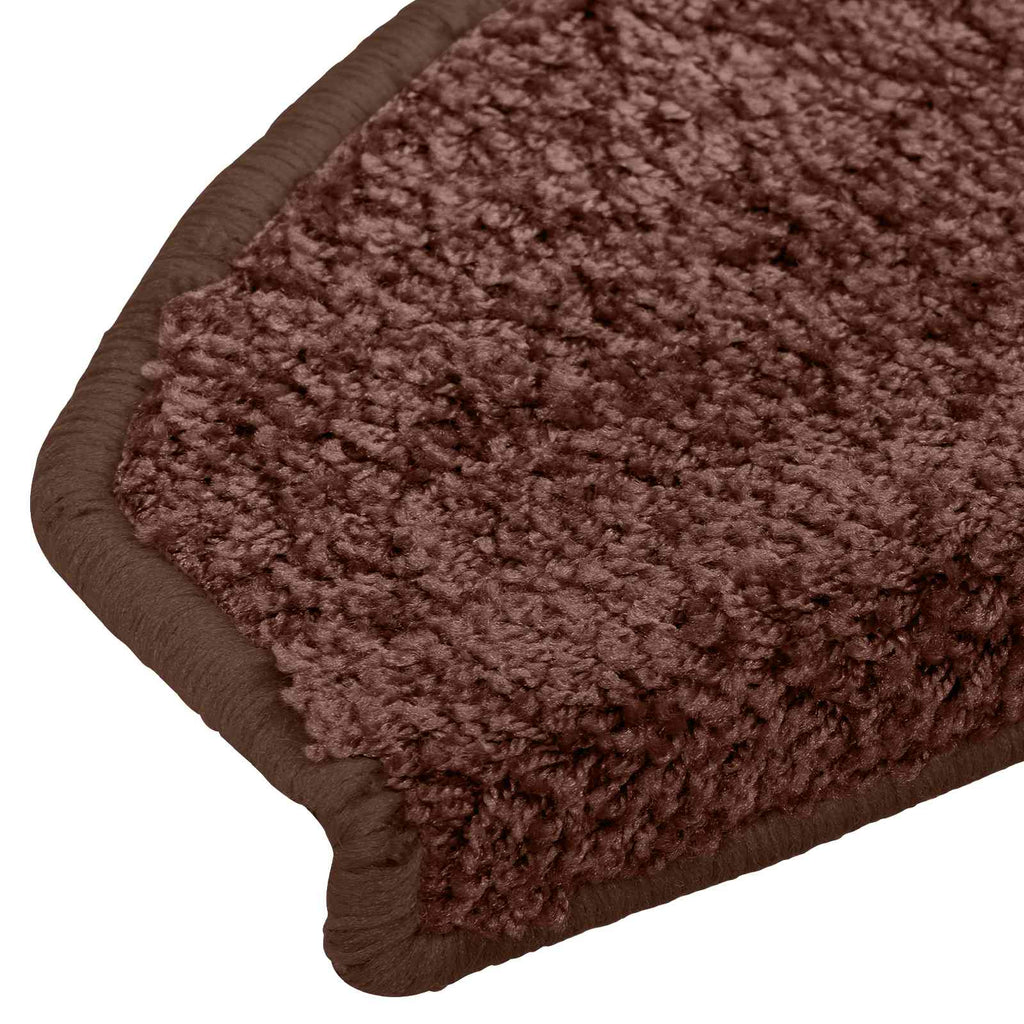 vidaXL Samoprzylepne maty na schody 15 pcs brązowy 80 x 24,5 x 3,5 cm