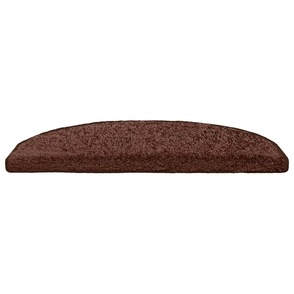 vidaXL Samoprzylepne maty na schody 15 pcs brązowy 80 x 24,5 x 3,5 cm