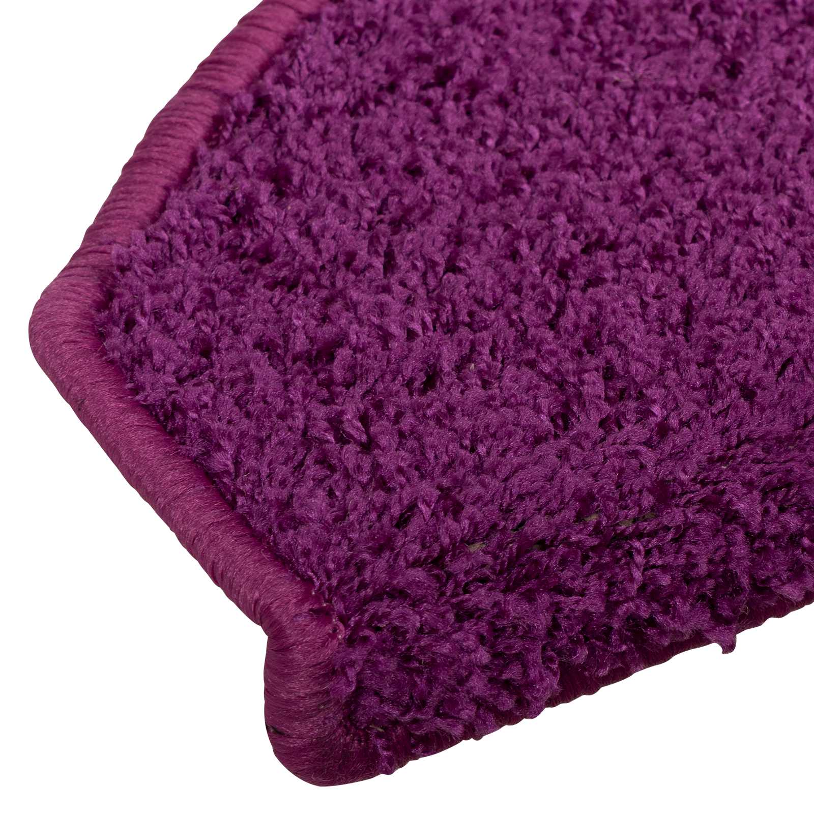 vidaXL Samoprzylepne maty na schody Półokrąg 15 pcs Fioletowy