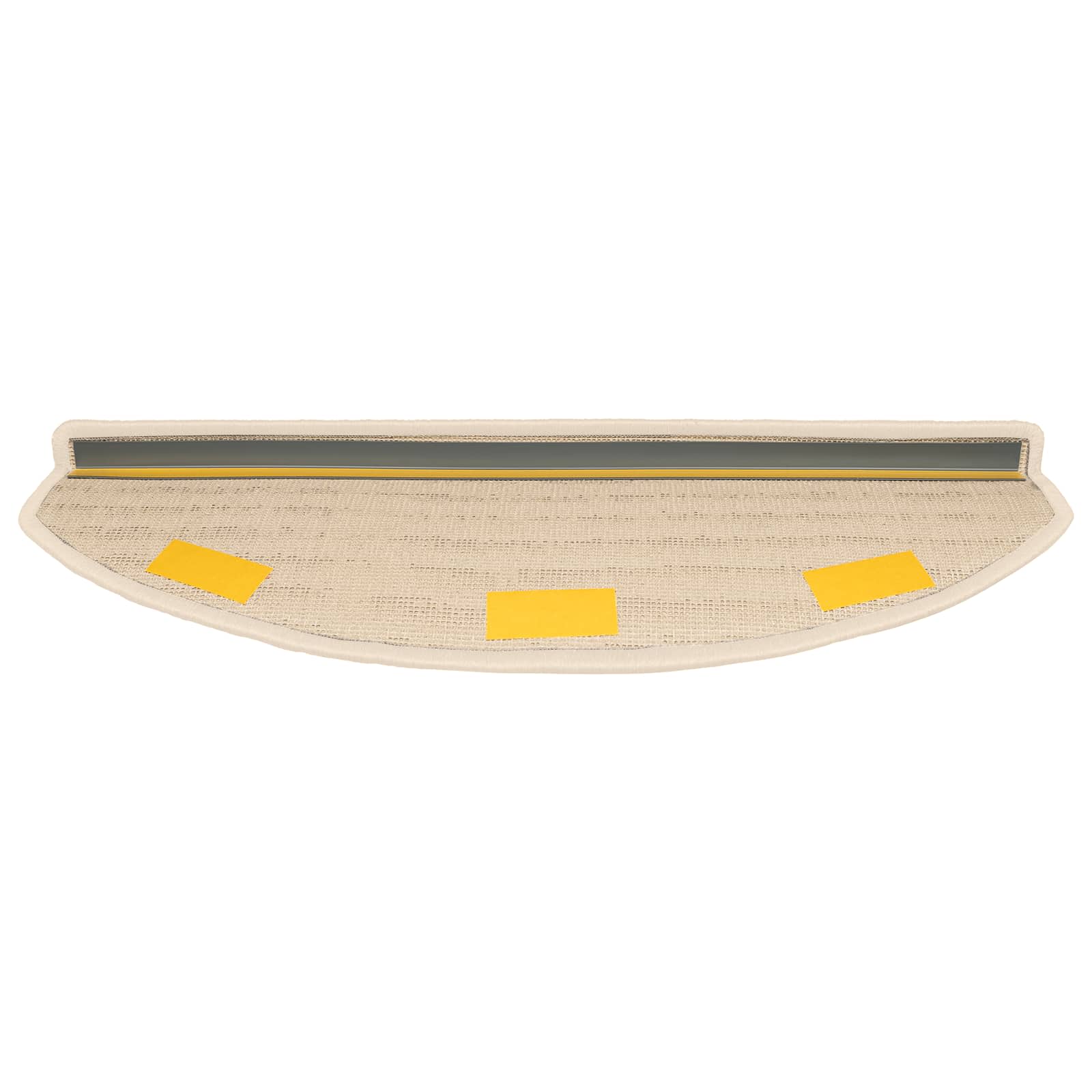 vidaXL Samoprzylepne maty na schody 15 pcs Biały 80 x 24,5 x 3,5 cm