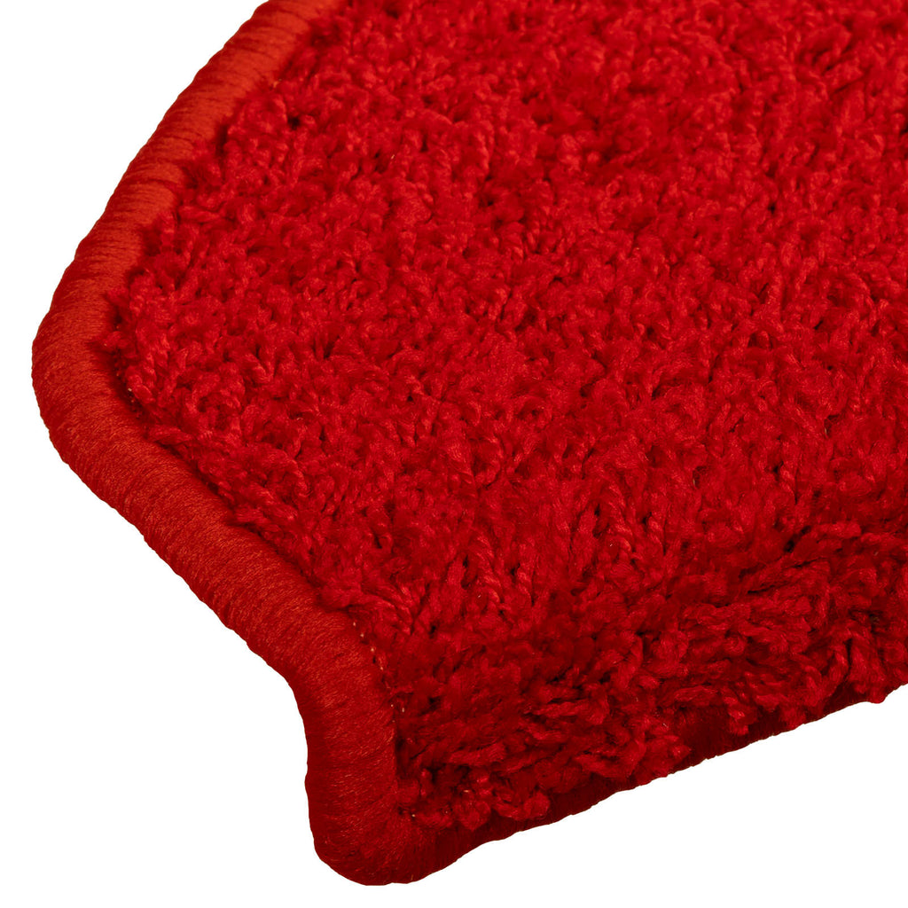 vidaXL Samoprzylepne maty na schody 15 pcs czerwony 80 x 24,5 x 3,5 cm