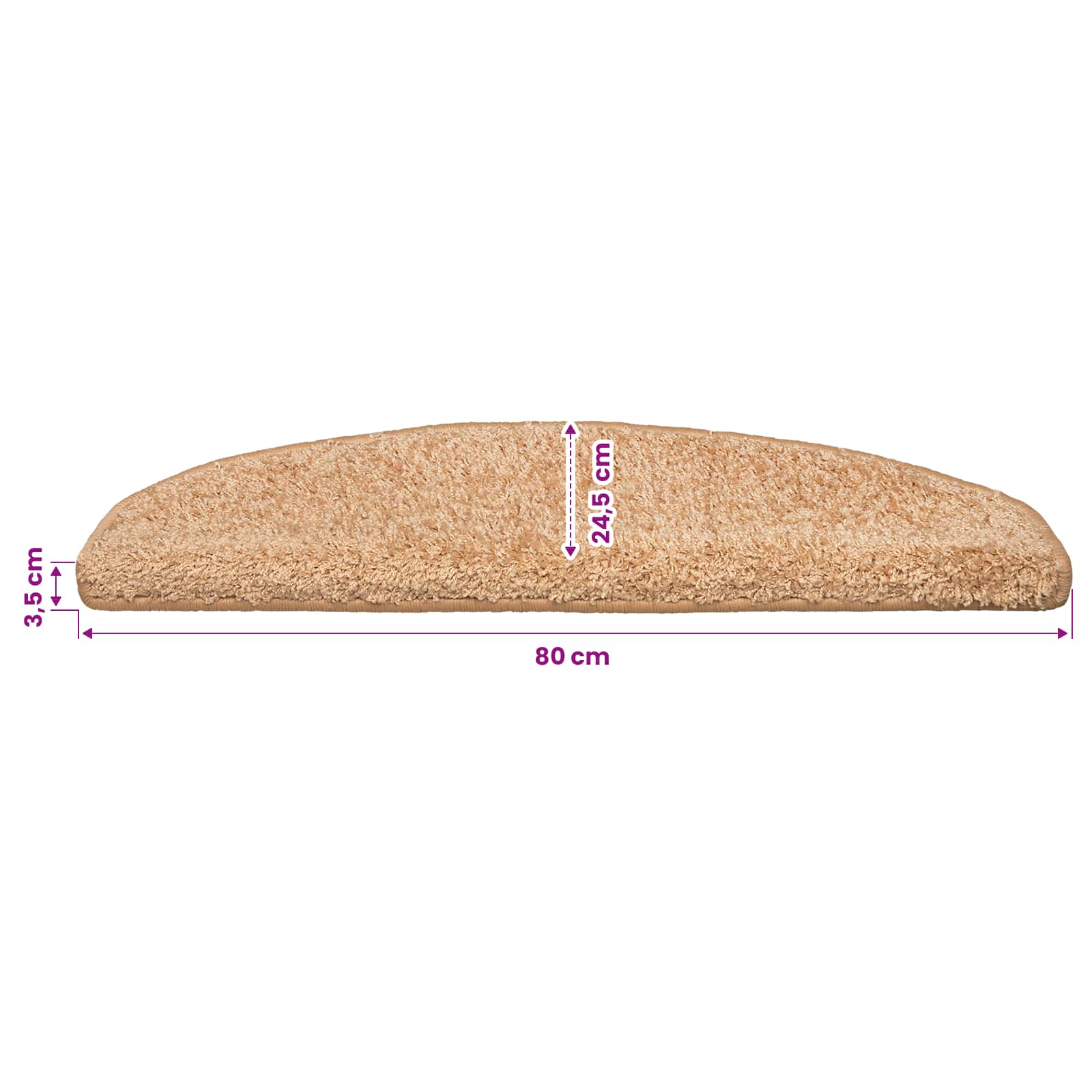 vidaXL Samoprzylepne maty na schody 15 pcs złoty 80 x 24,5 x 3,5 cm