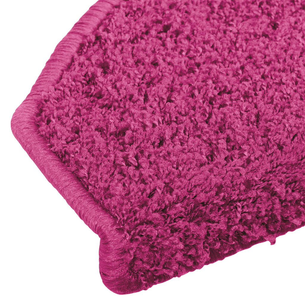 vidaXL Samoprzylepne maty na schody 15 pcs różowy 80 x 24,5 x 3,5 cm