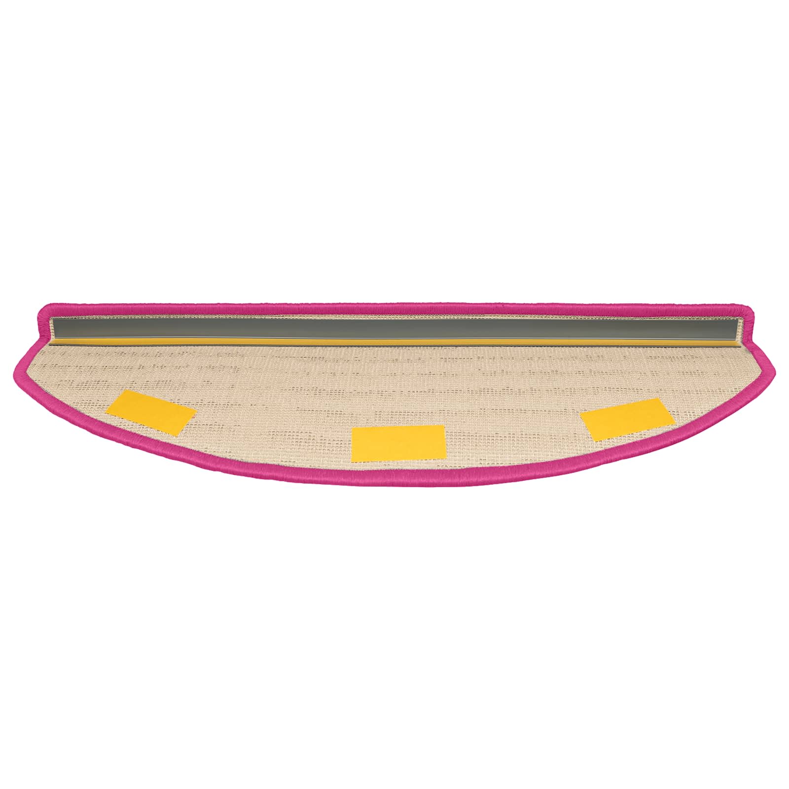 vidaXL Samoprzylepne maty na schody 15 pcs różowy 80 x 24,5 x 3,5 cm