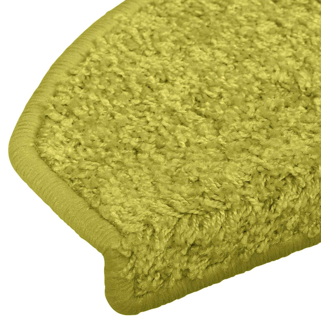 vidaXL Samoprzylepne maty na schody 15 pcs zielony 80 x 24,5 x 3,5 cm