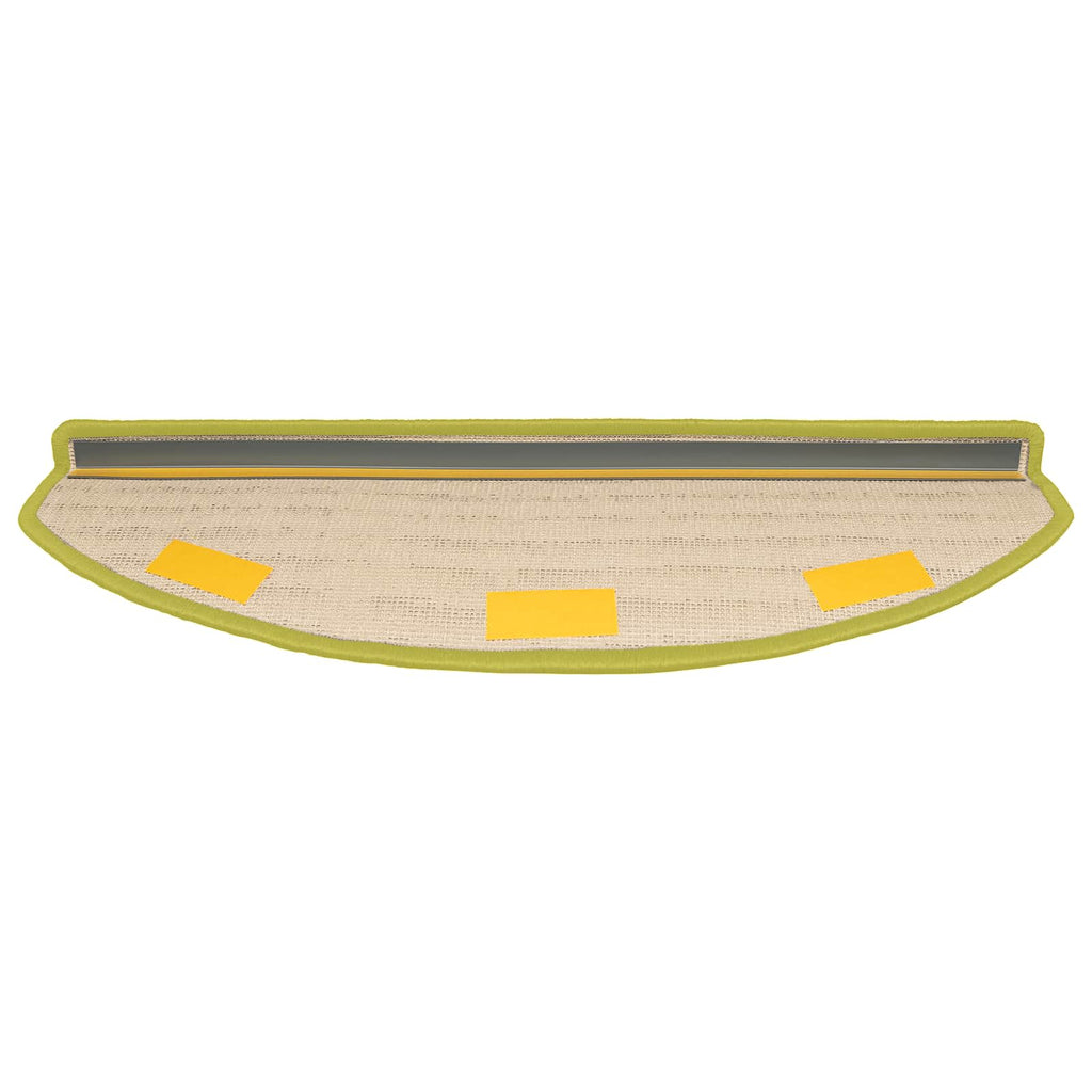 vidaXL Samoprzylepne maty na schody 15 pcs zielony 80 x 24,5 x 3,5 cm
