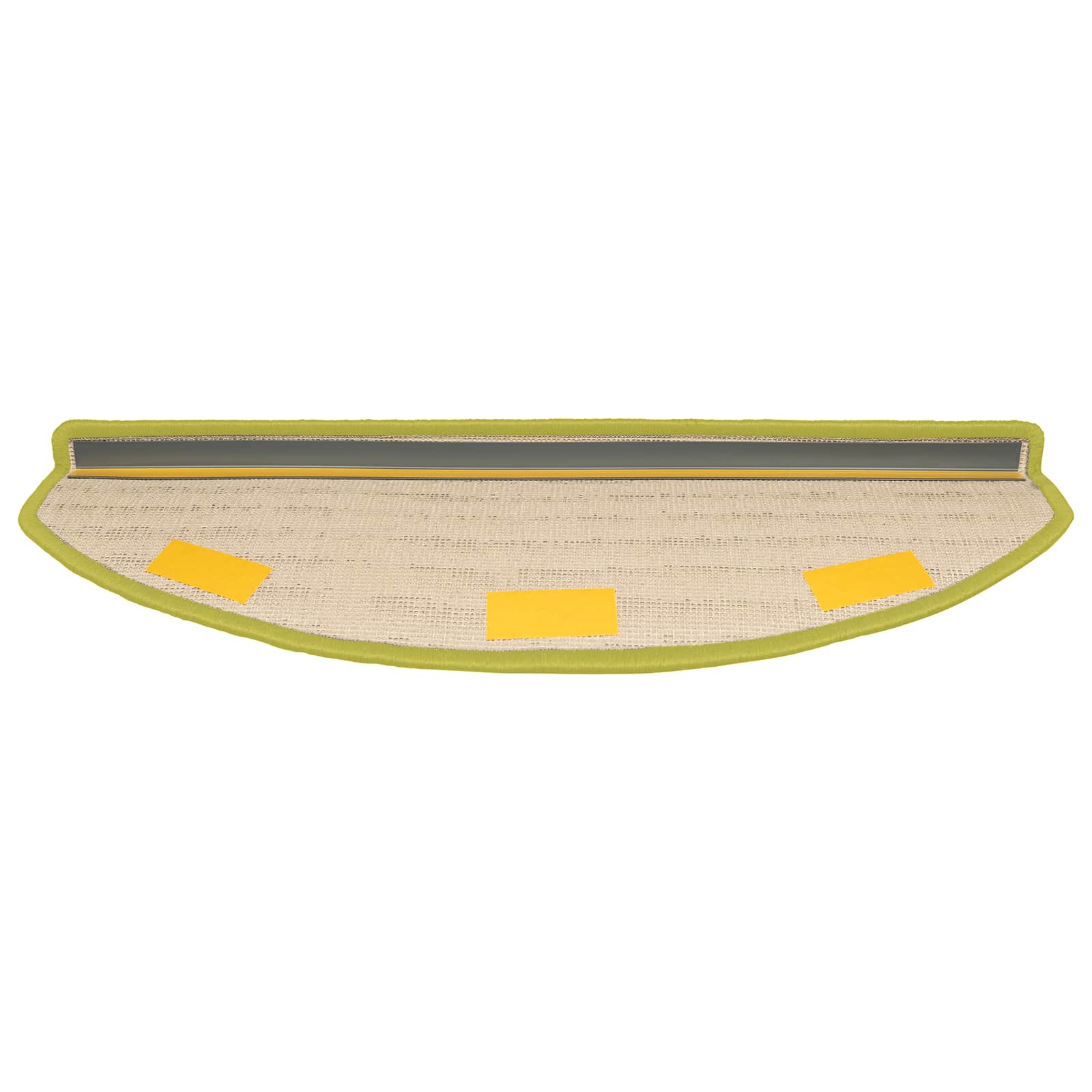 vidaXL Samoprzylepne maty na schody 15 pcs zielony 80 x 24,5 x 3,5 cm