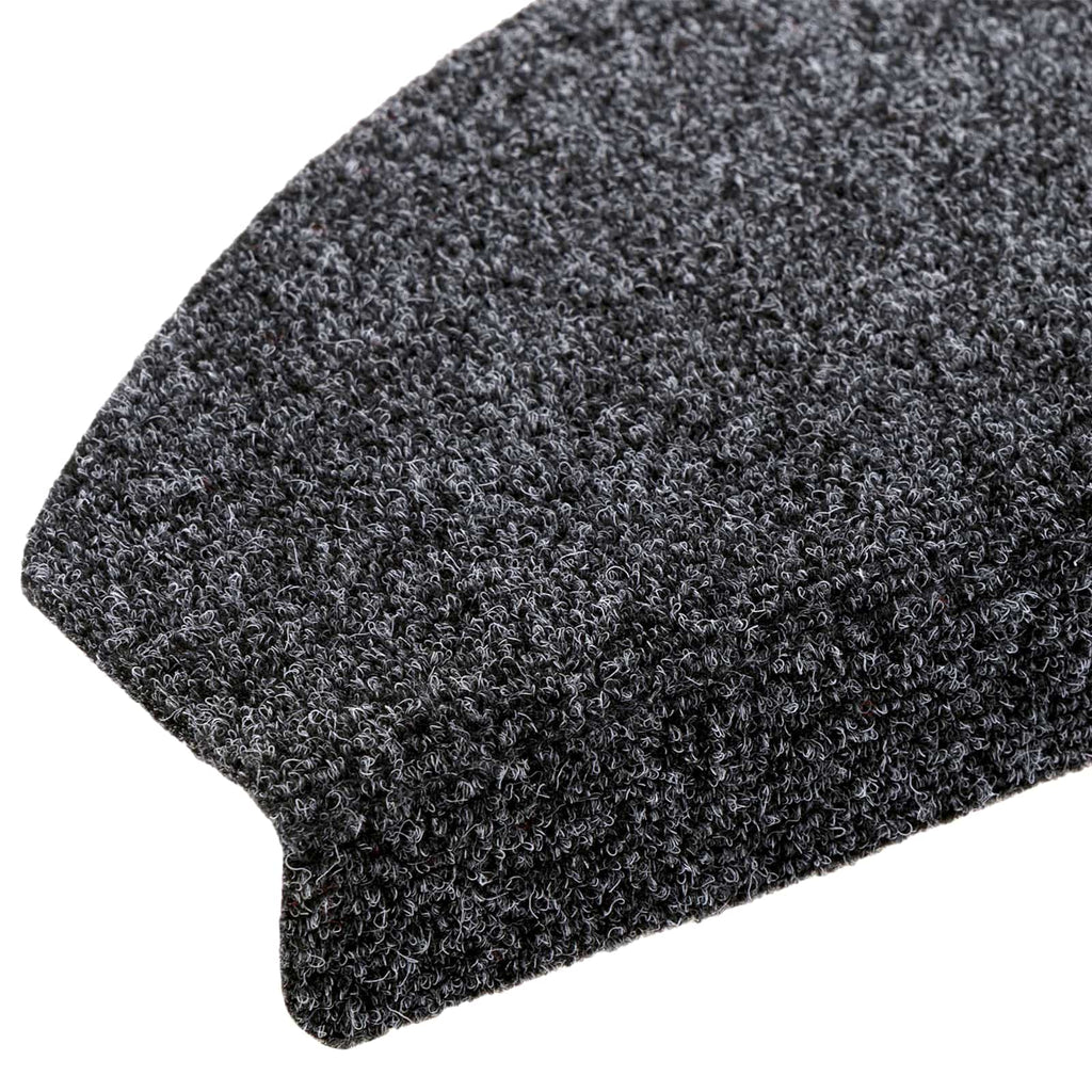 vidaXL Samoprzylepne maty na schody Półokrąg 15 pcs ciemnoszary