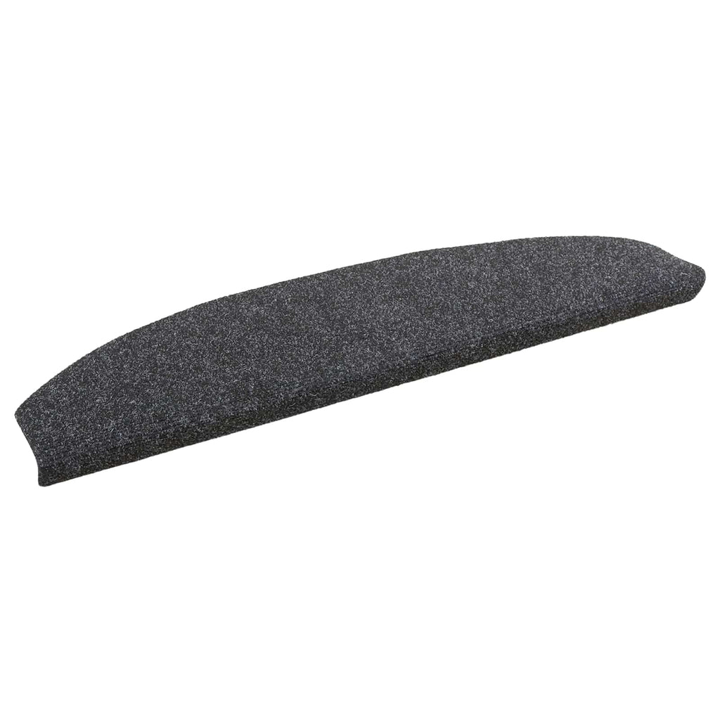 vidaXL Samoprzylepne maty na schody Półokrąg 15 pcs ciemnoszary