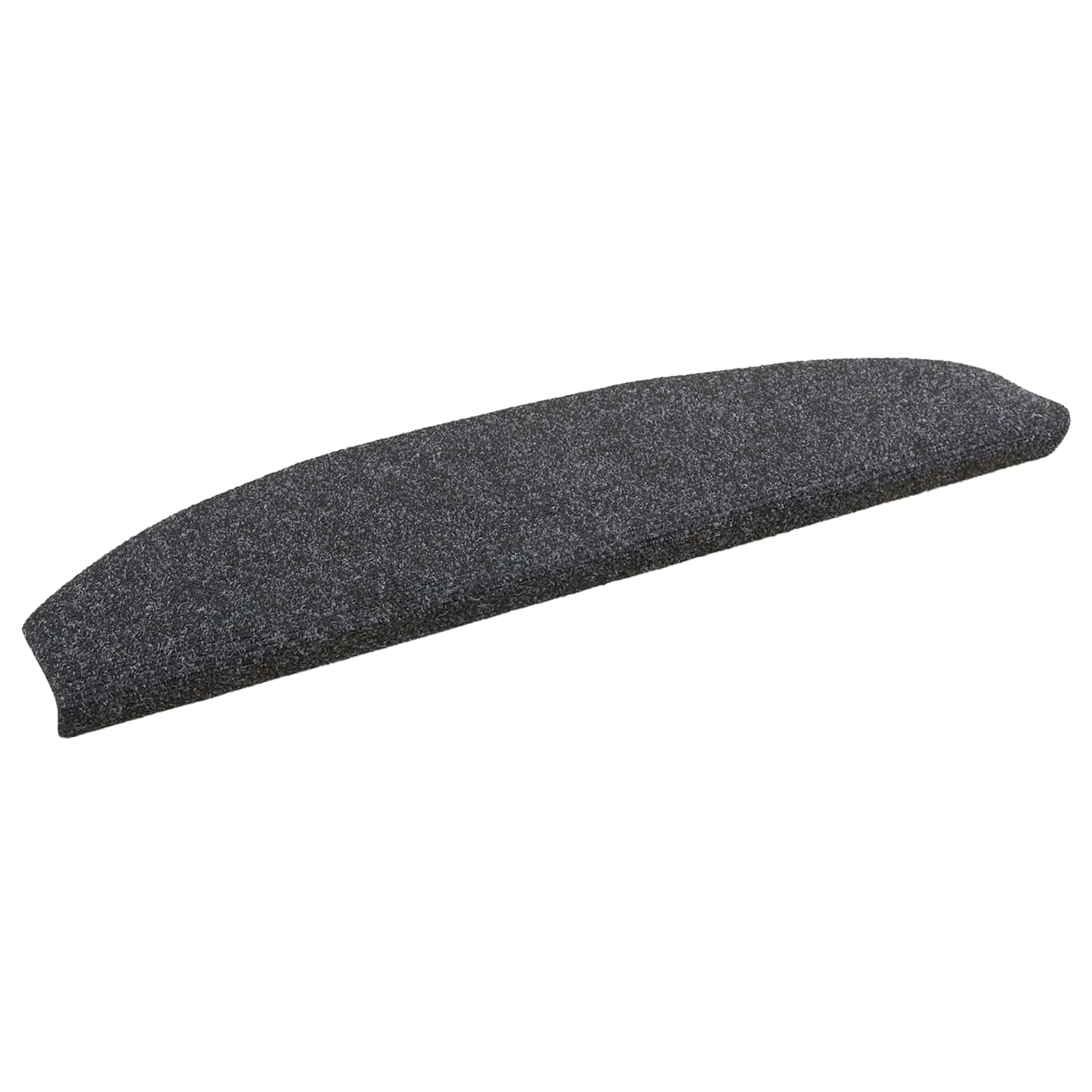 vidaXL Samoprzylepne maty na schody Półokrąg 15 pcs ciemnoszary