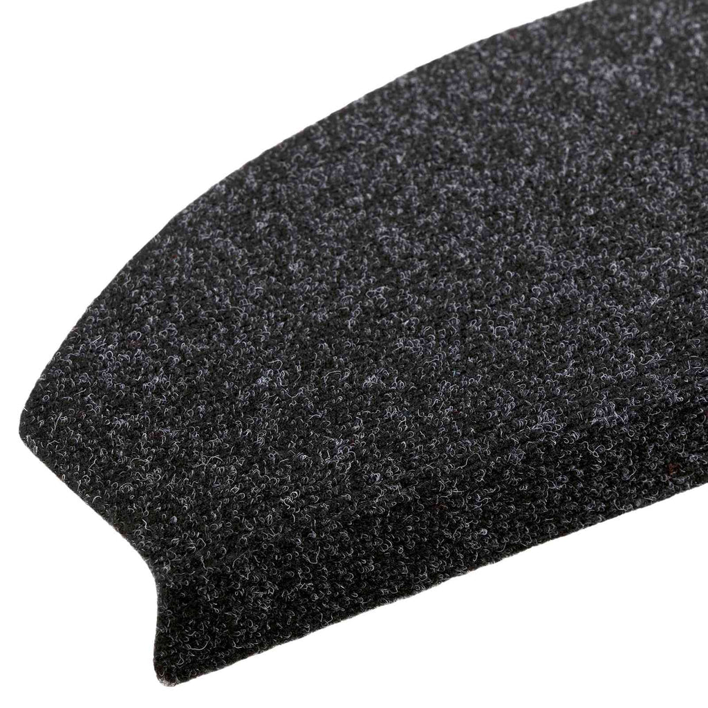 vidaXL Samoprzylepne maty na schody 15 pcs Czarny 80 x 24,5 x 3,5 cm