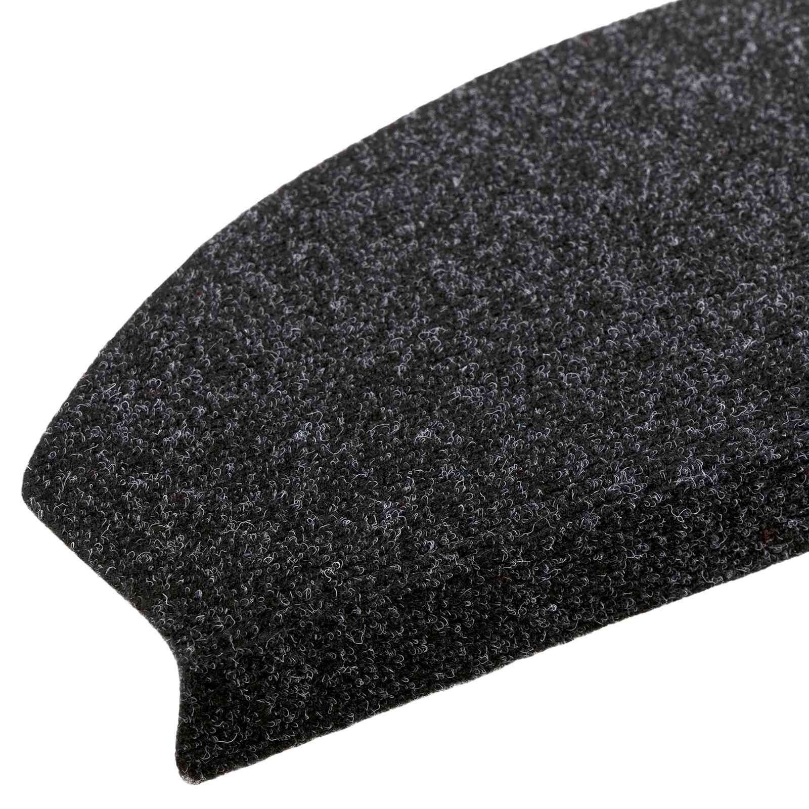 vidaXL Samoprzylepne maty na schody 15 pcs Czarny 80 x 24,5 x 3,5 cm