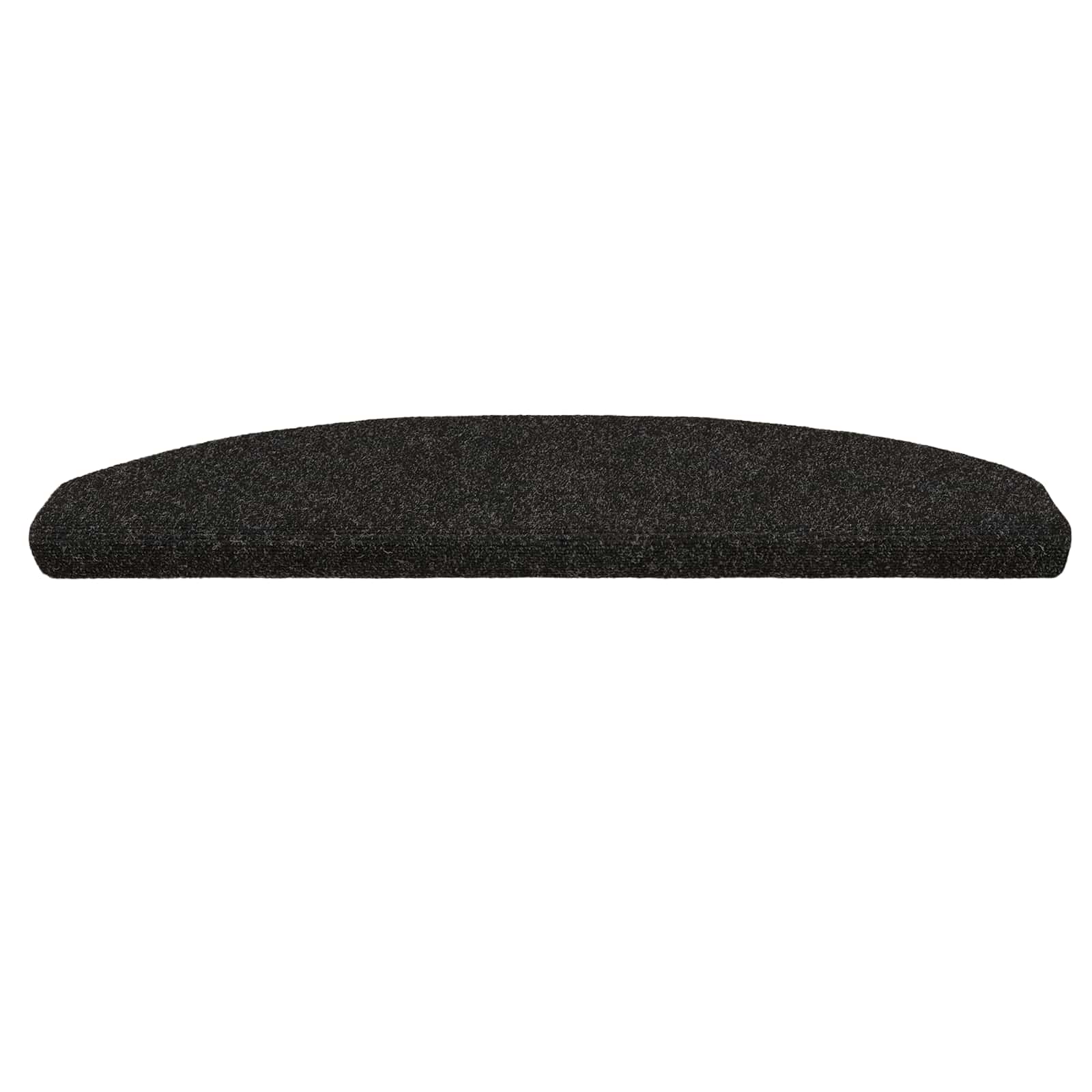 vidaXL Samoprzylepne maty na schody 15 pcs Czarny 80 x 24,5 x 3,5 cm