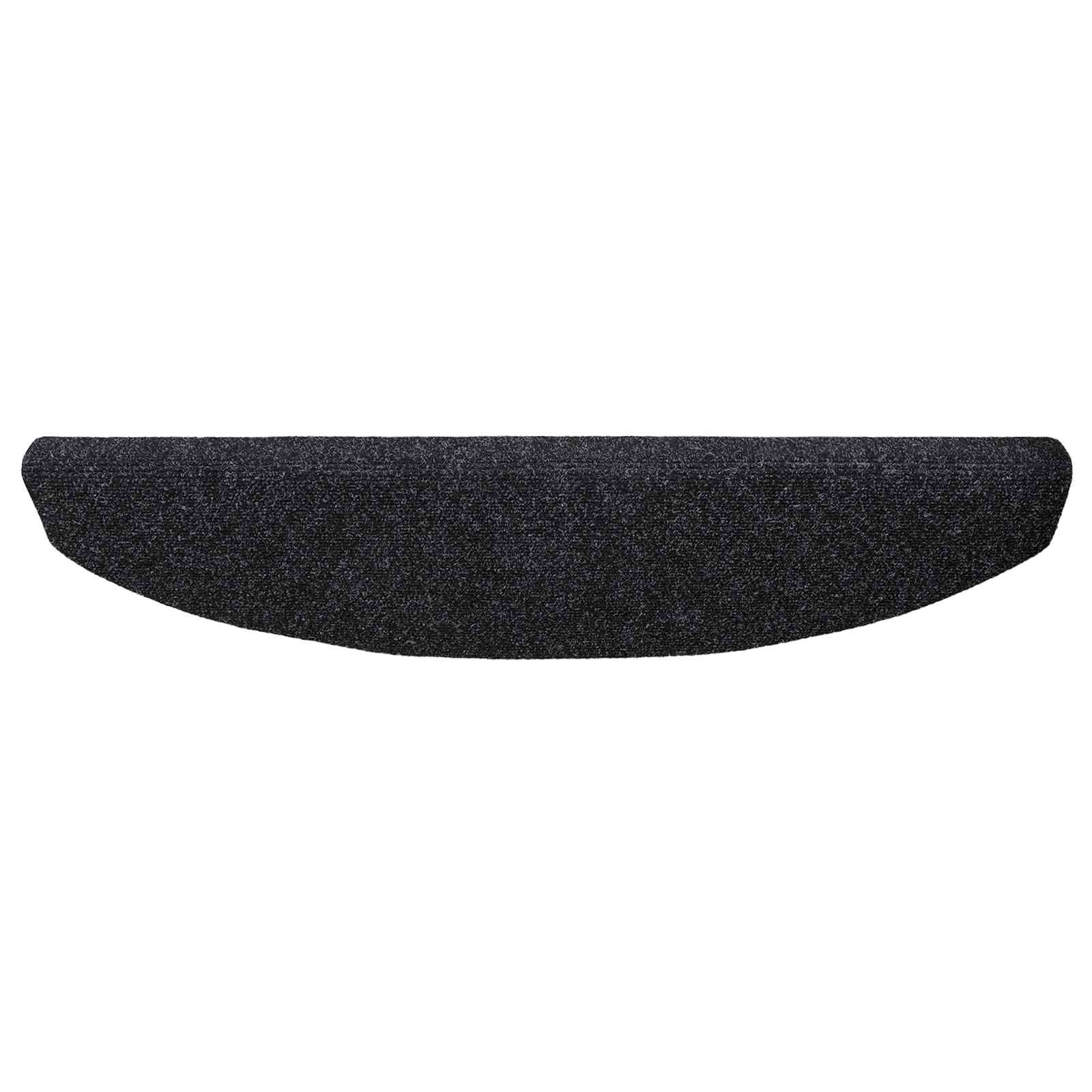 vidaXL Samoprzylepne maty na schody 15 pcs Czarny 80 x 24,5 x 3,5 cm