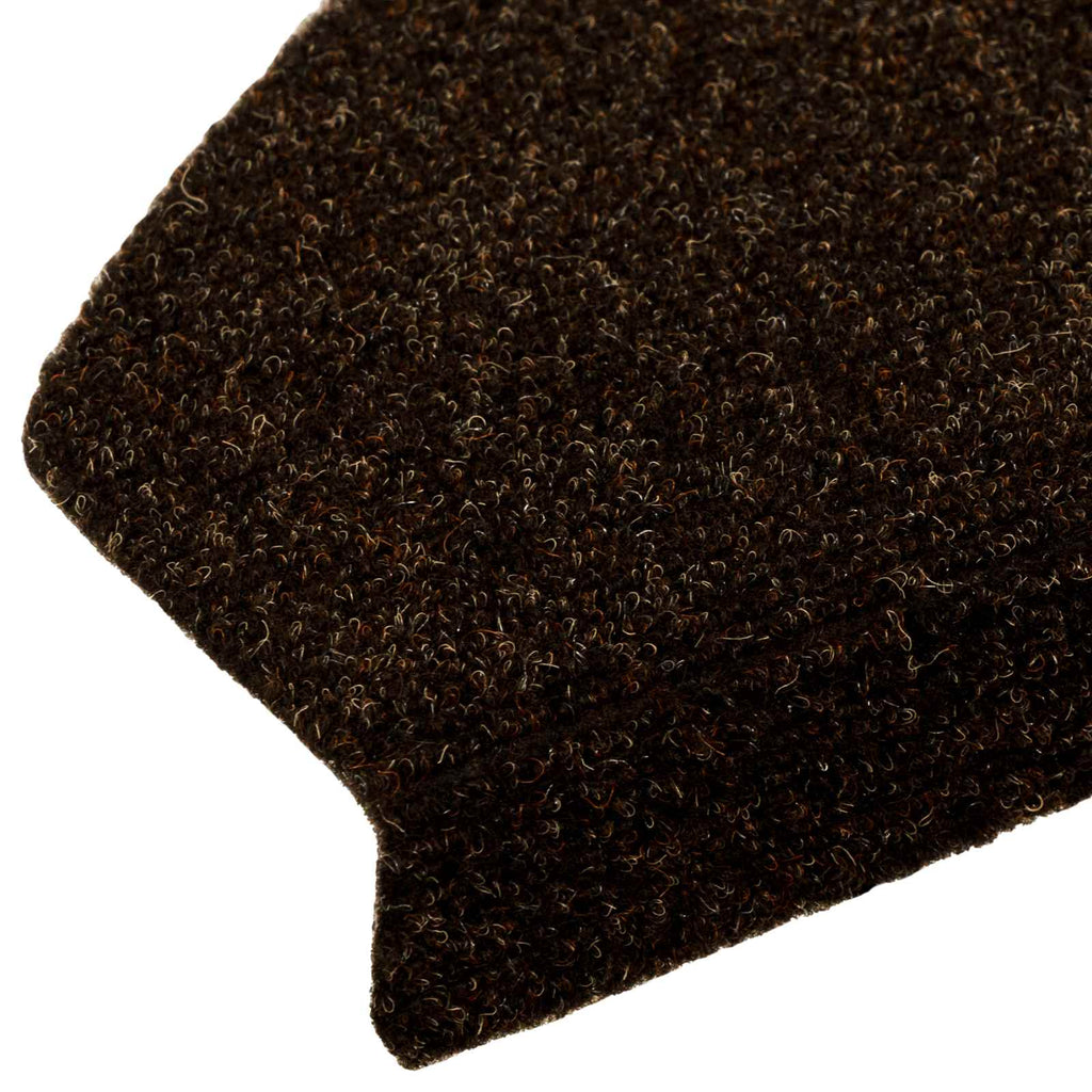 vidaXL Samoprzylepne maty na schody 15 pcs brązowy 80 x 24,5 x 3,5 cm