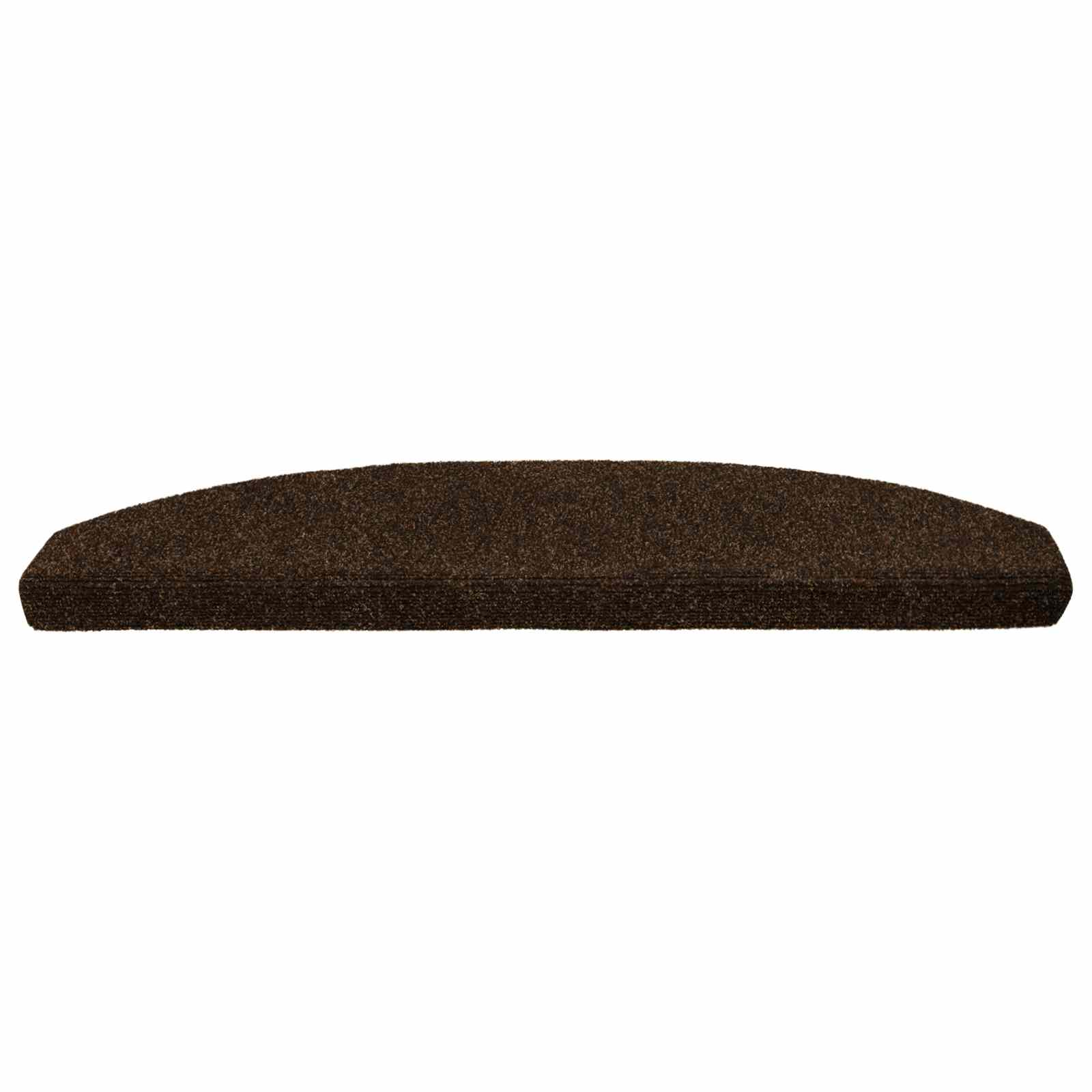 vidaXL Samoprzylepne maty na schody 15 pcs brązowy 80 x 24,5 x 3,5 cm