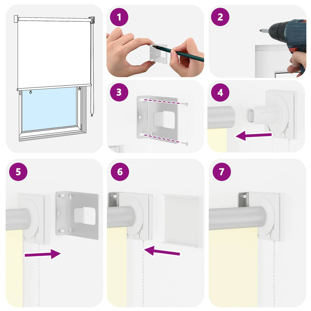 vidaXL Zewnętrzna roleta przeciwsłoneczna z ochroną UV kremowy