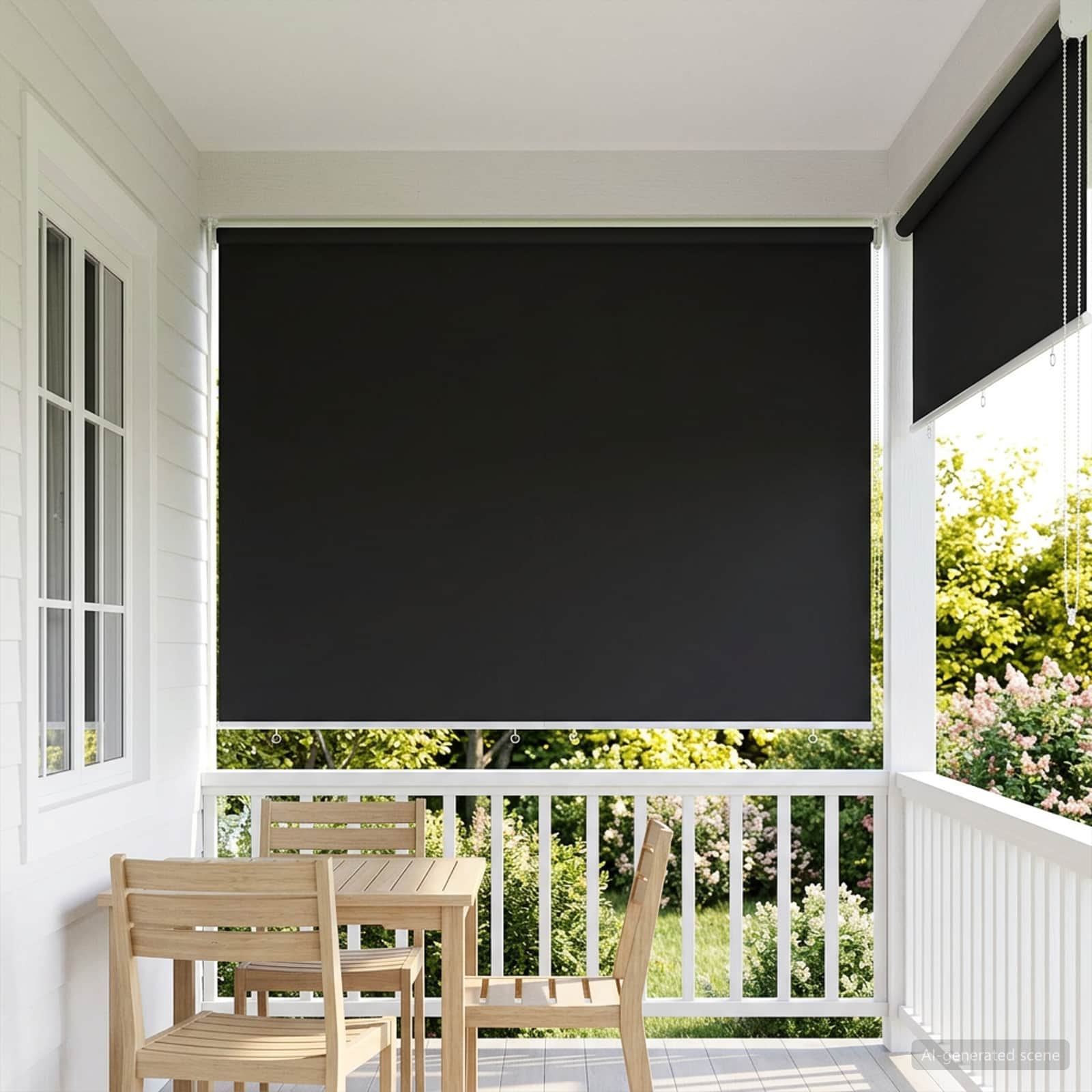vidaXL Zewnętrzna roleta przeciwsłoneczna z ochroną UV antracytowy