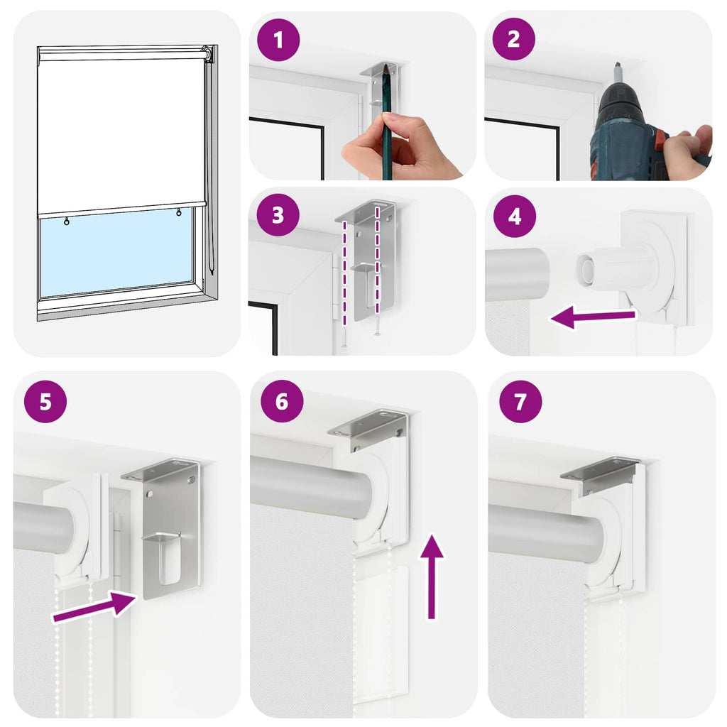vidaXL Zewnętrzna roleta przeciwsłoneczna z ochroną UV Biały Poliester