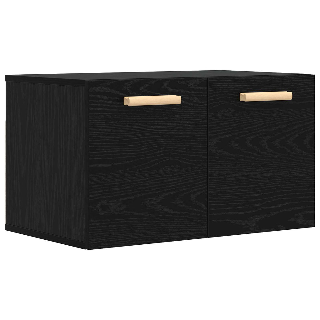 vidaXL Szafka ścienna Czarny dąb 60 x 36,5 x 35 cm Drewno inżynieryjne