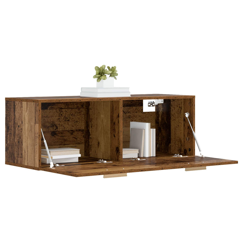 vidaXL Szafka ścienna stare drewno 100 x 36,5 x 35 cm