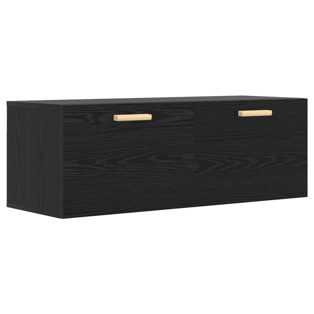 vidaXL Szafka ścienna Czarny dąb 100 x 36,5 x 35 cm