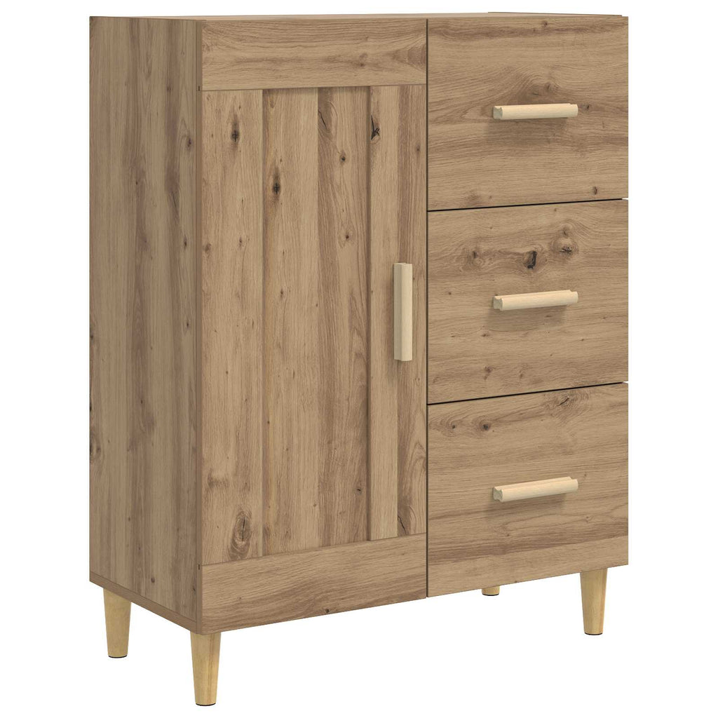 vidaXL Bufet Dąb artisan 69,5 x 34 x 90 cm Drewno inżynieryjne
