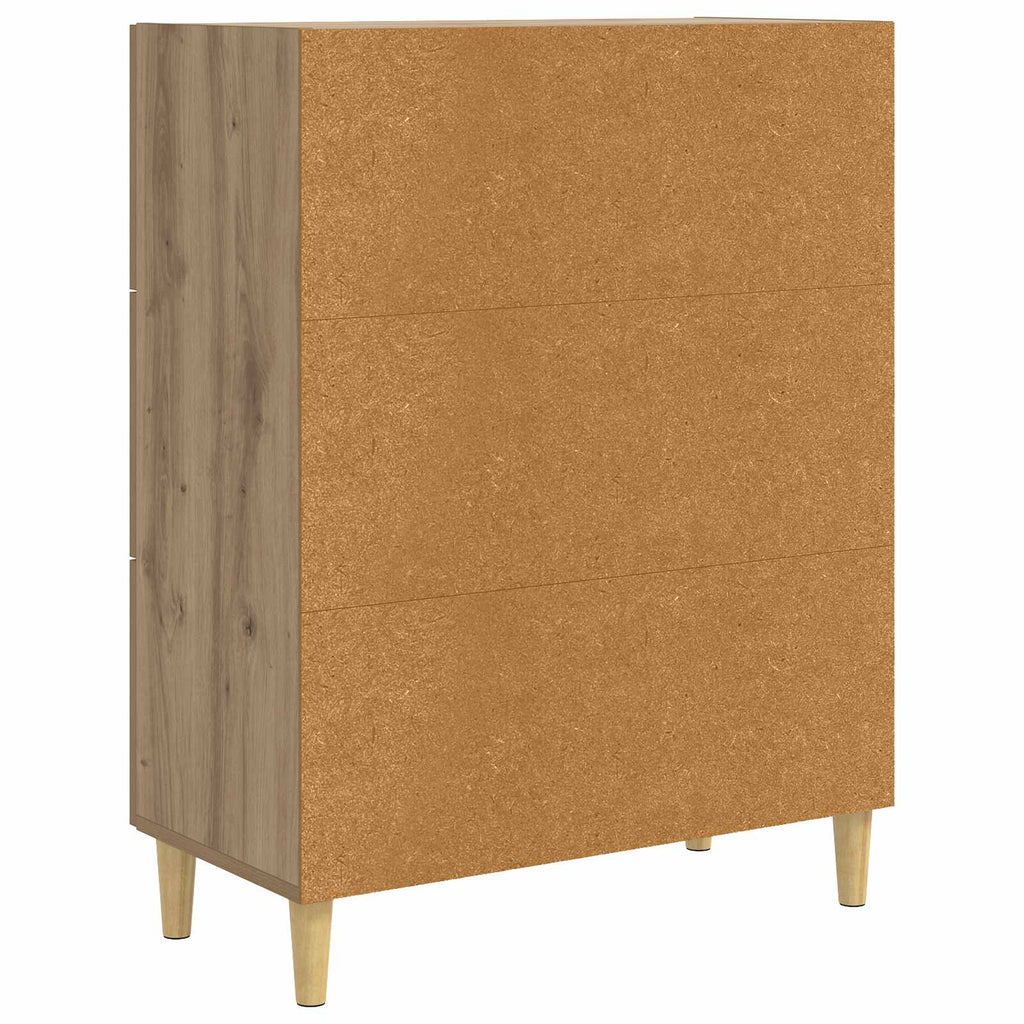 vidaXL Bufet Dąb artisan 69,5 x 34 x 90 cm Drewno inżynieryjne