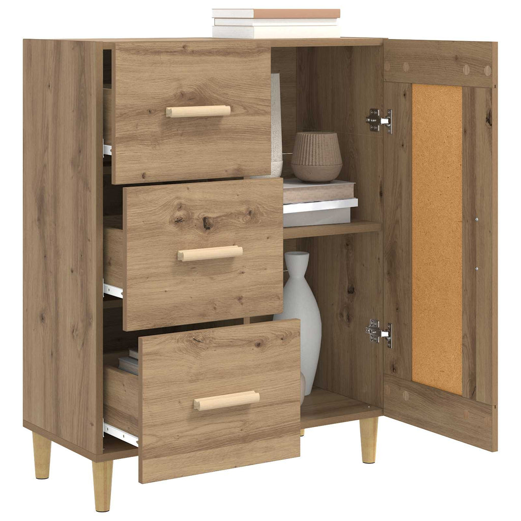 vidaXL Bufet Dąb artisan 69,5 x 34 x 90 cm Drewno inżynieryjne