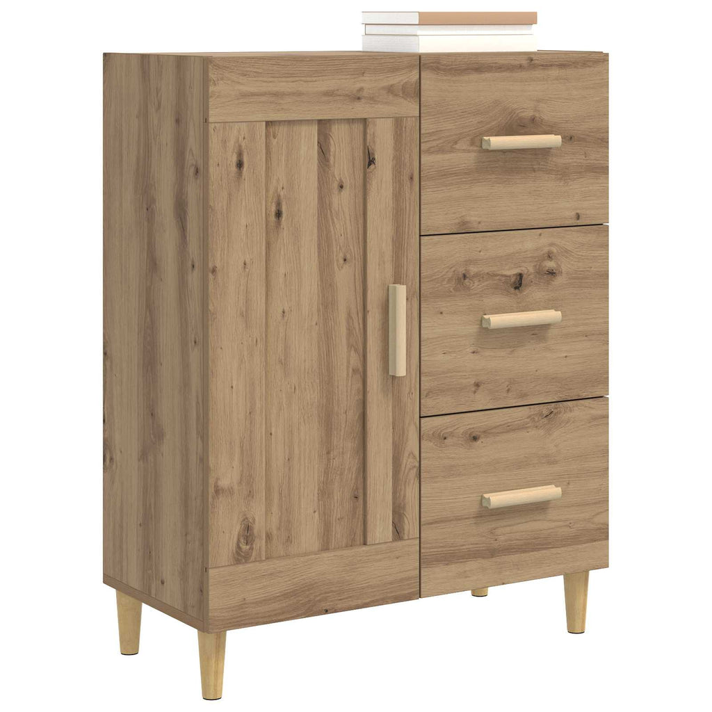 vidaXL Bufet Dąb artisan 69,5 x 34 x 90 cm Drewno inżynieryjne