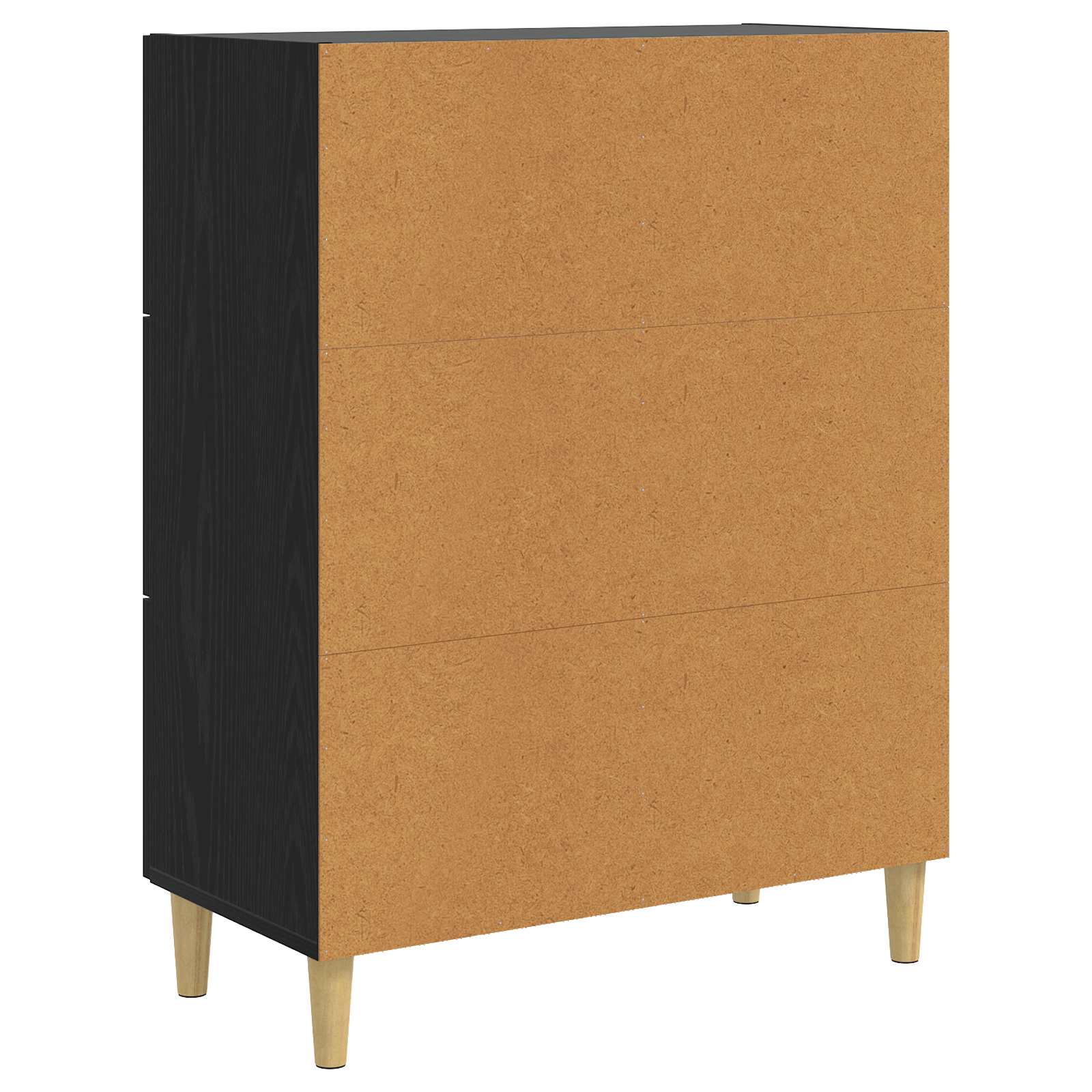 vidaXL Bufet Czarny dąb 69,5 x 34 x 90 cm Drewno inżynieryjne