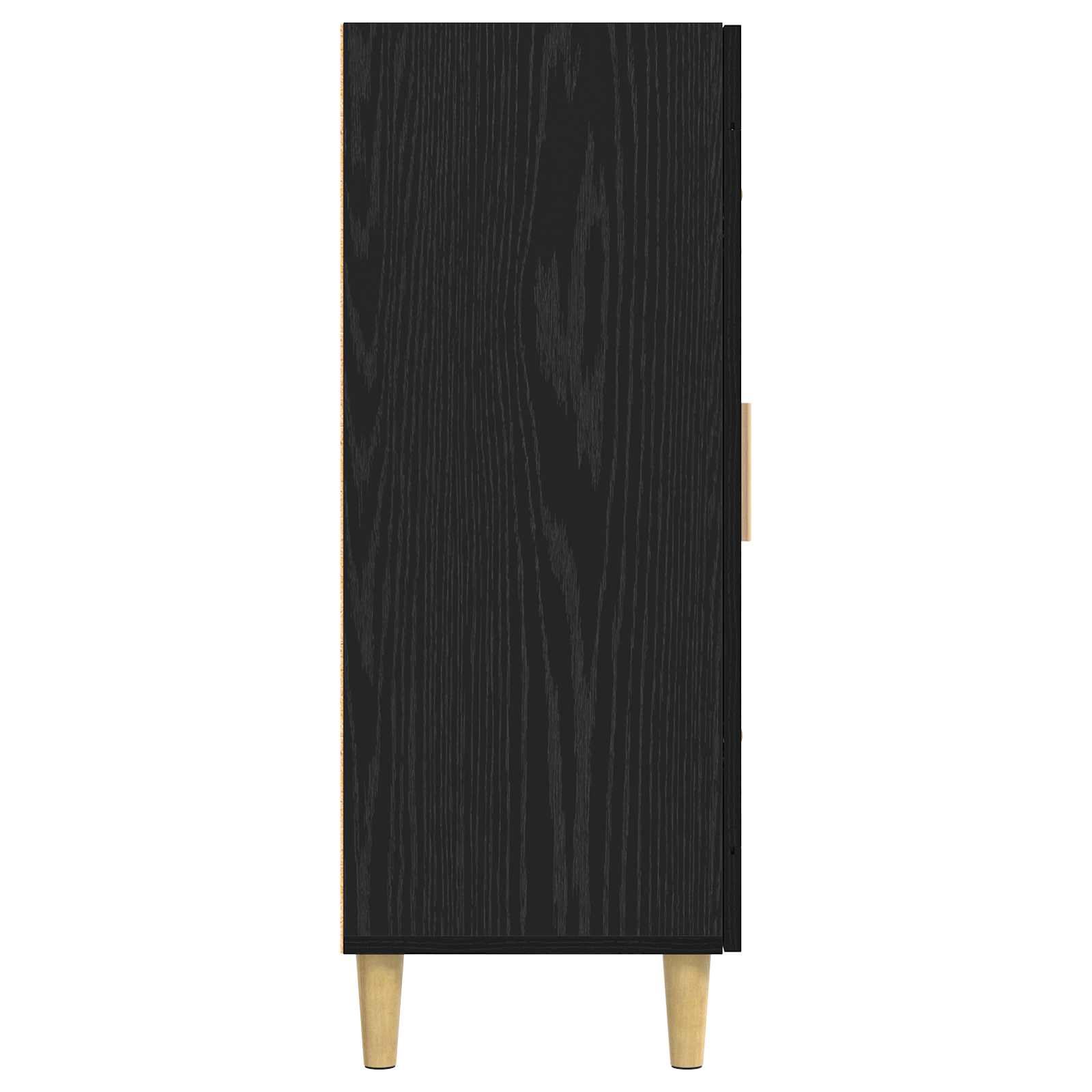 vidaXL Bufet Czarny dąb 69,5 x 34 x 90 cm Drewno inżynieryjne