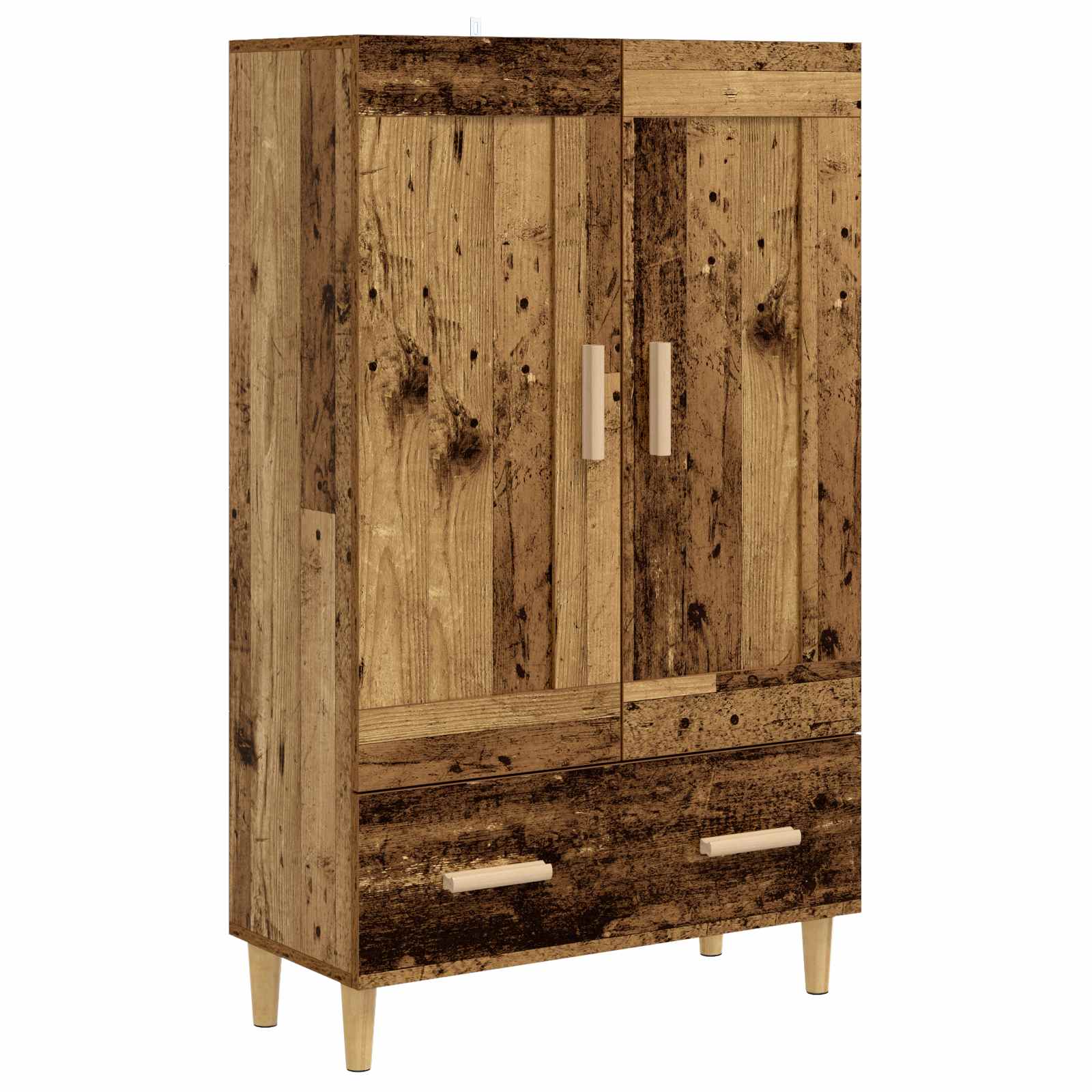 vidaXL Highboard Stare drewno 70 x 31 x 115 cm Drewno inżynieryjne