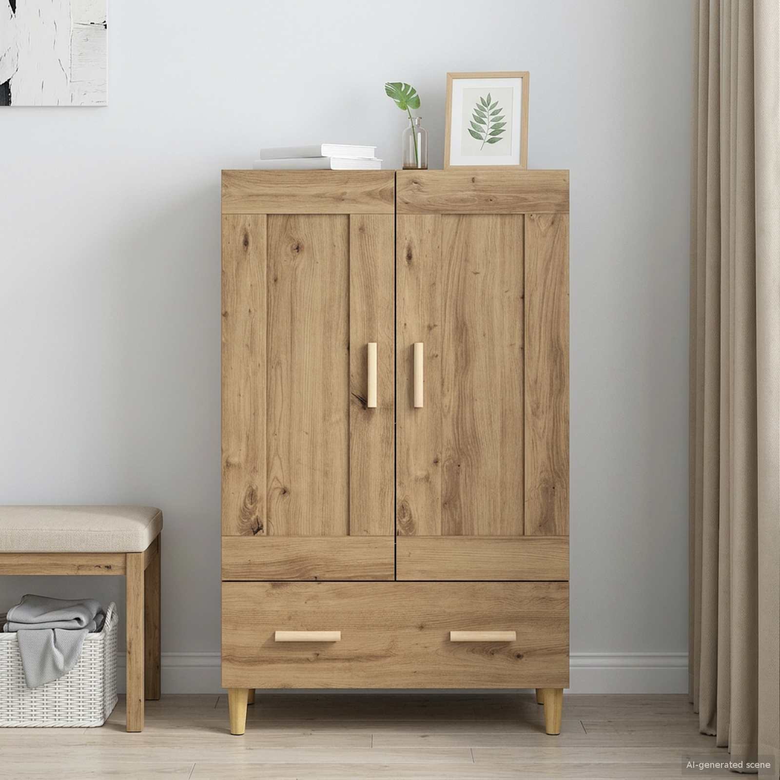 vidaXL Highboard Dąb artisan 70 x 31 x 115 cm Drewno inżynieryjne