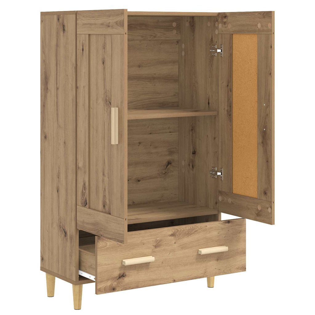 vidaXL Highboard Dąb artisan 70 x 31 x 115 cm Drewno inżynieryjne
