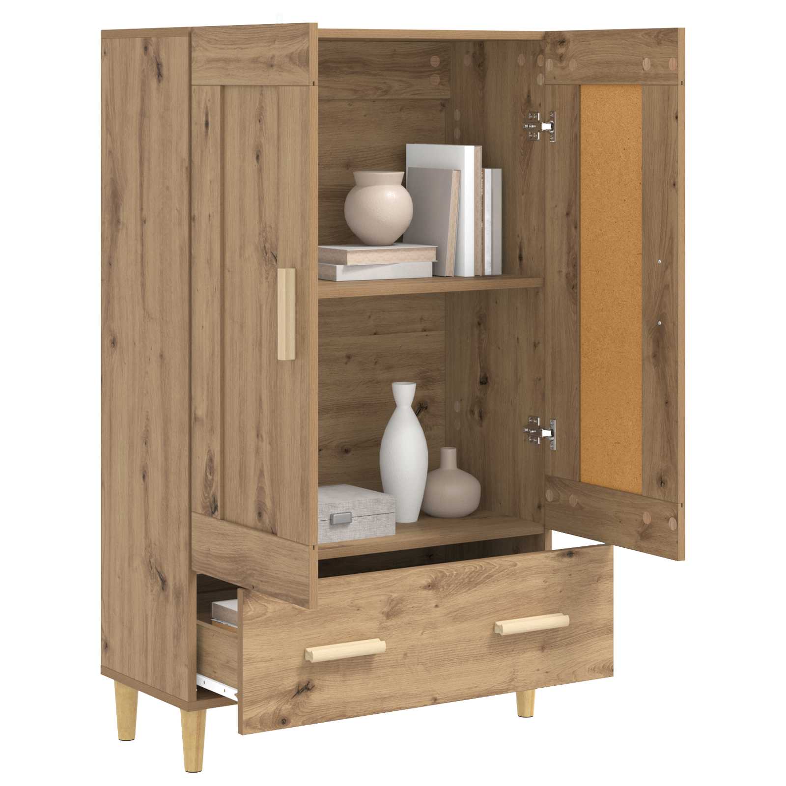 vidaXL Highboard Dąb artisan 70 x 31 x 115 cm Drewno inżynieryjne
