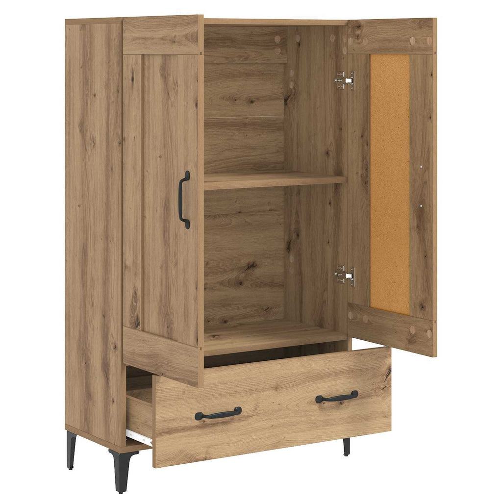 vidaXL Highboard Dąb artisan 70 x 31 x 115 cm Drewno inżynieryjne
