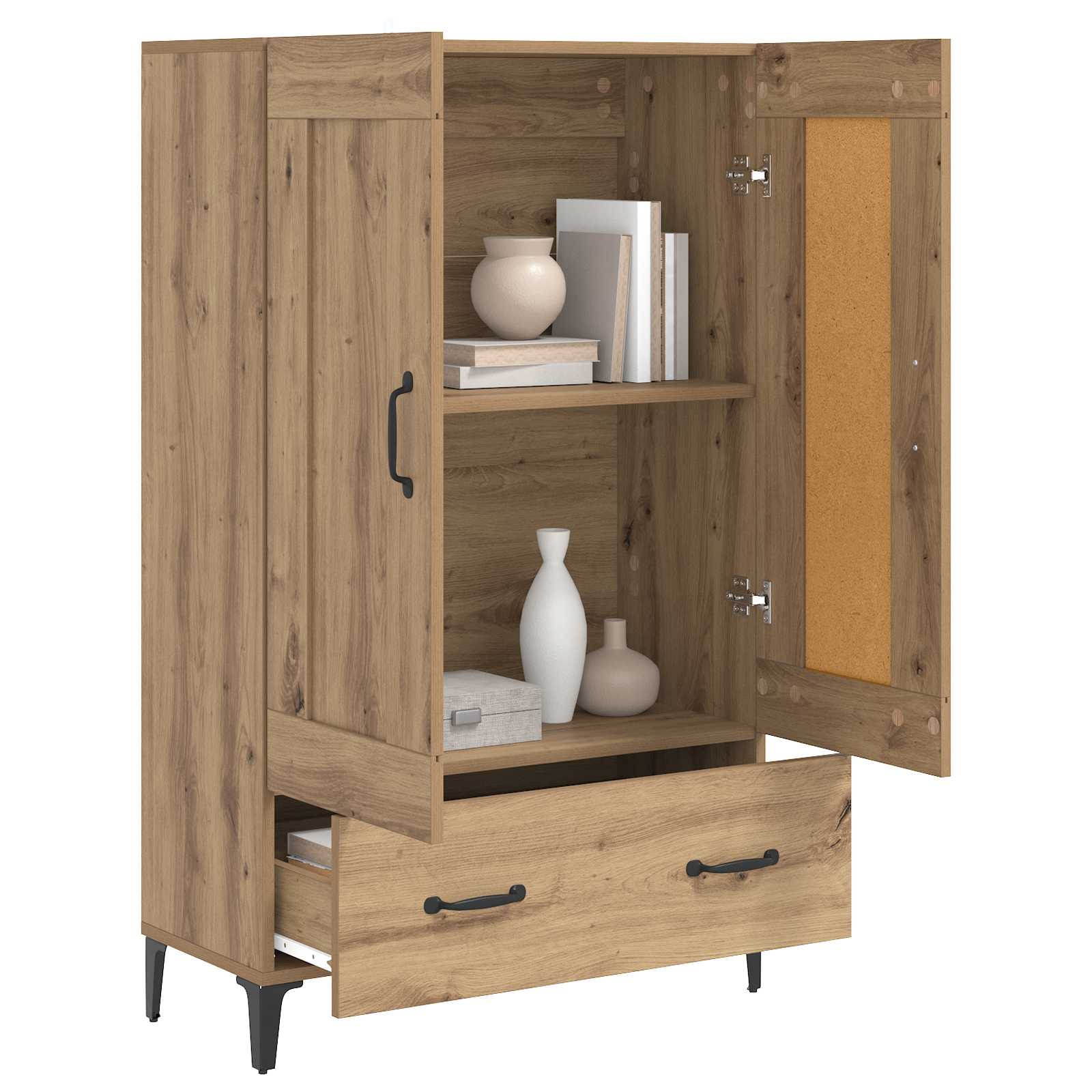 vidaXL Highboard Dąb artisan 70 x 31 x 115 cm Drewno inżynieryjne