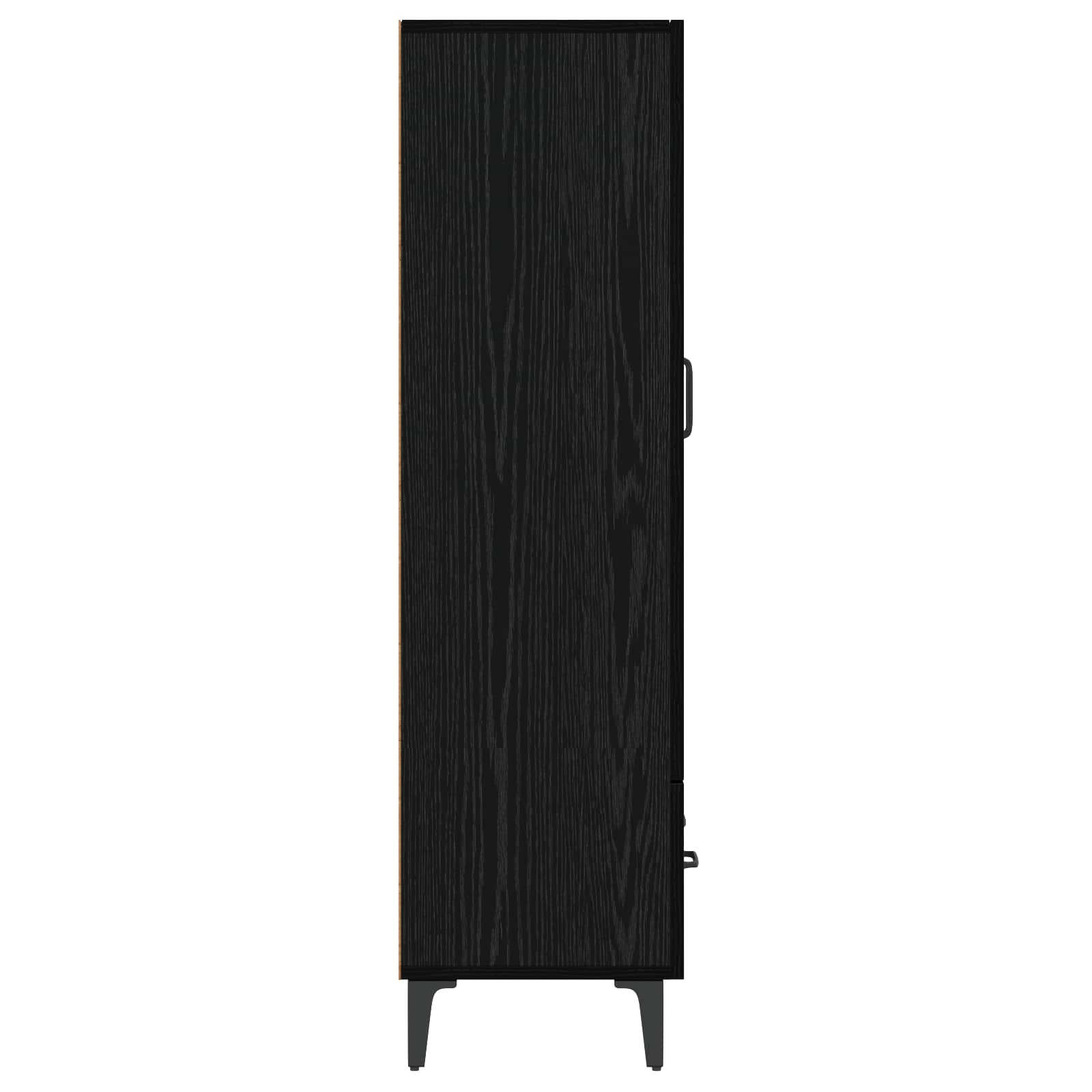 vidaXL Highboard Czarny dąb 70 x 31 x 115 cm Drewno inżynieryjne