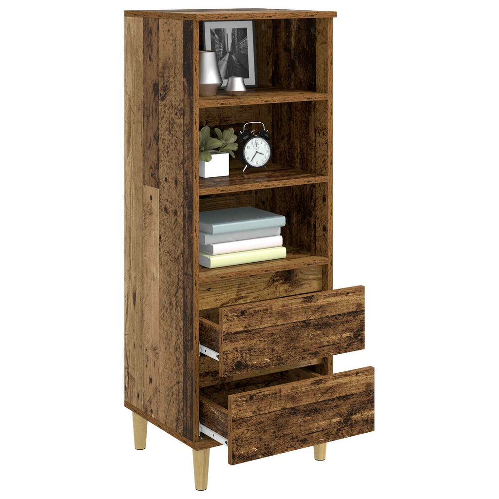 vidaXL Highboard Stare drewno 40 x 36 x 110 cm Drewno inżynieryjne