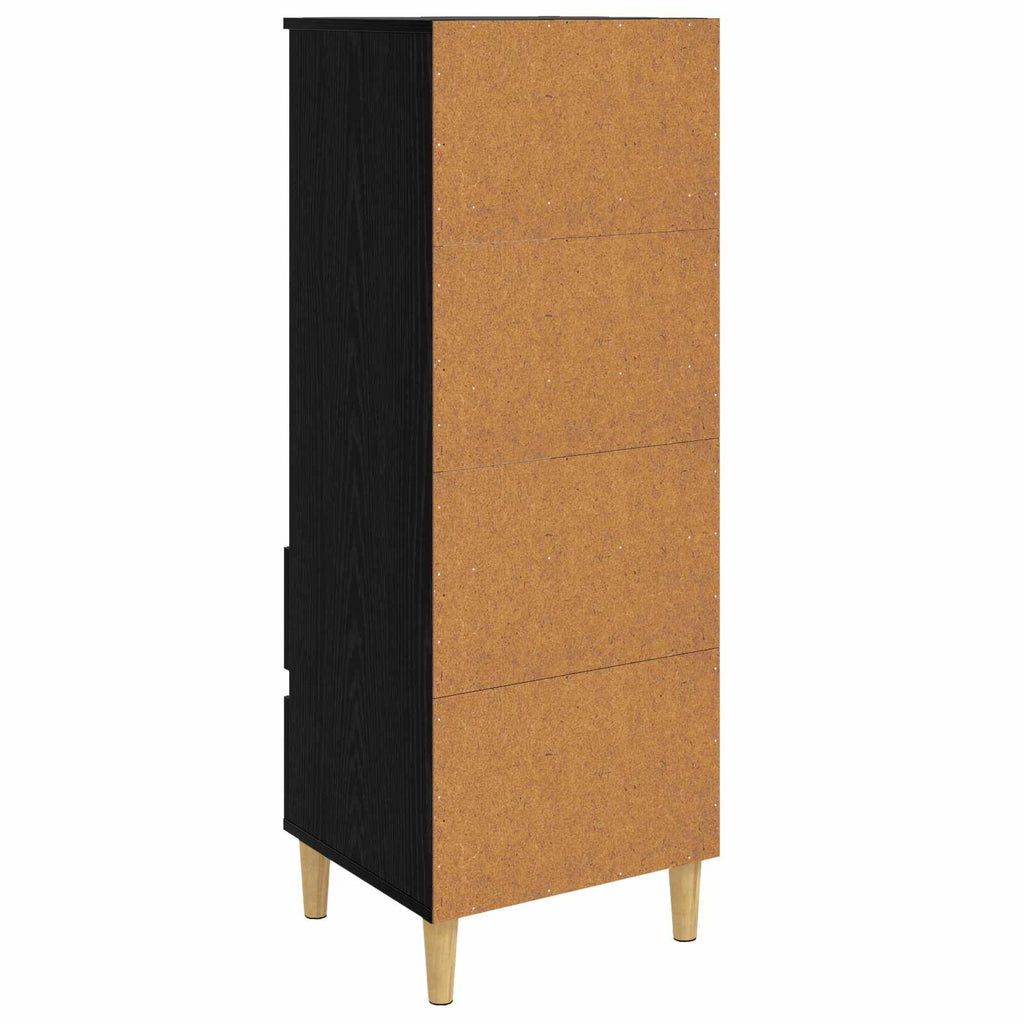 vidaXL Highboard Czarny dąb 40 x 36 x 110 cm Drewno inżynieryjne