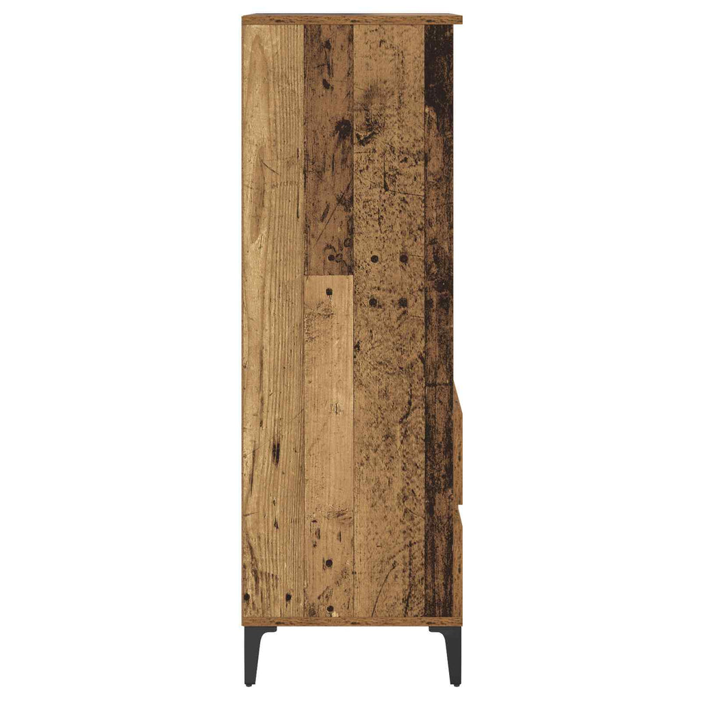 vidaXL Highboard Stare drewno 40 x 36 x 110 cm Drewno inżynieryjne