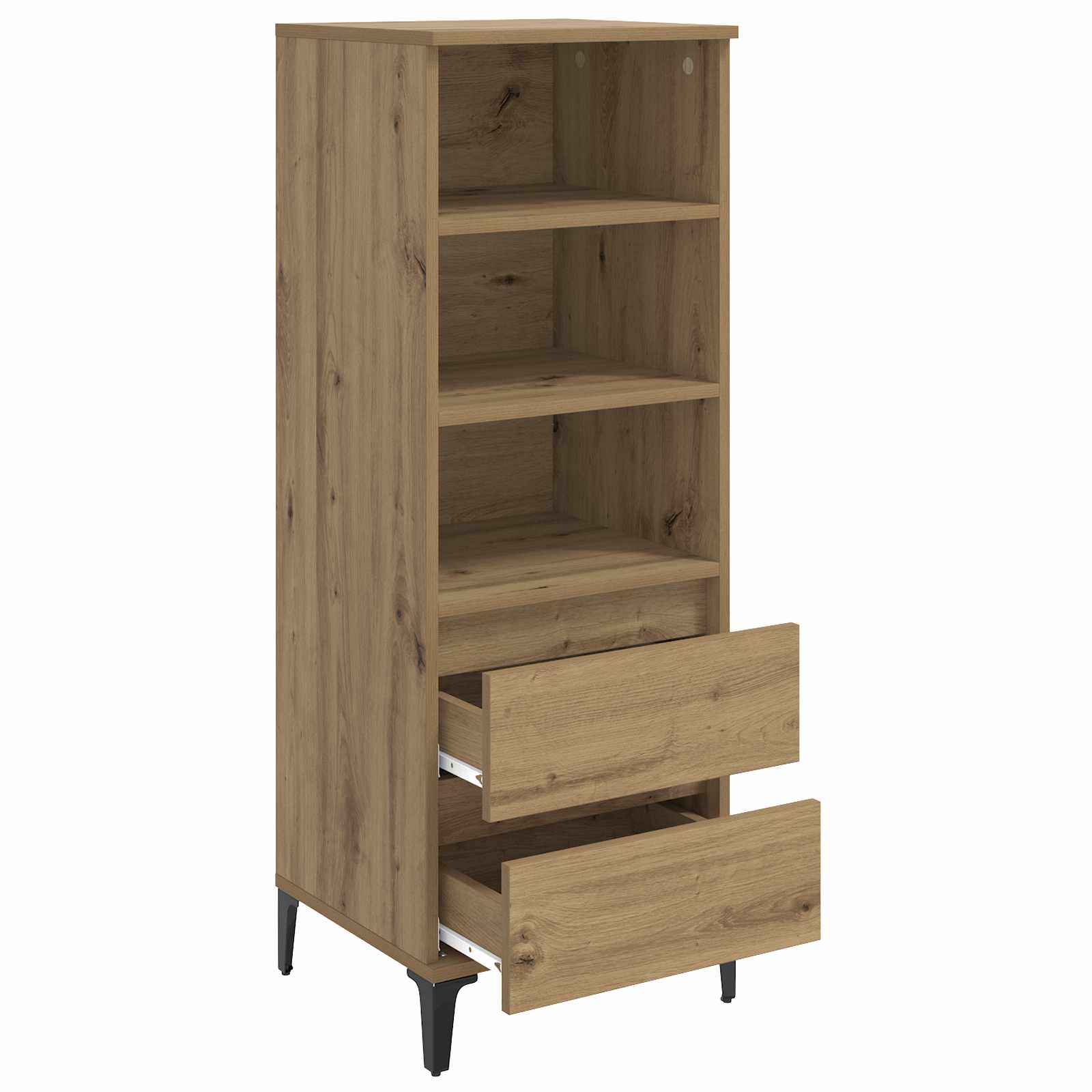 vidaXL Highboard Dąb artisan 40 x 36 x 110 cm Drewno inżynieryjne